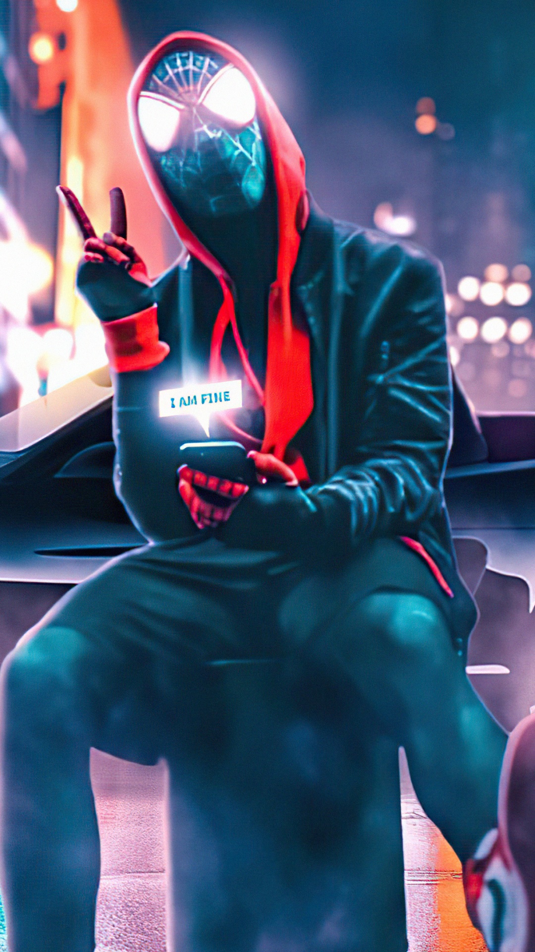 Обои Человек Паук, человек-паук, чудо человек-паук майл моралес, супергерой, Майлз Моралес в разрешении 1080x1920