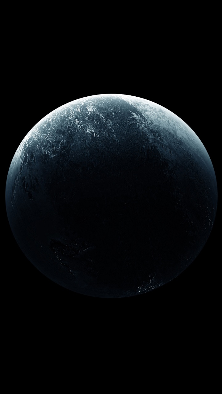 Обои луна, астрономический объект, атмосфера, темнота, космос в разрешении 720x1280