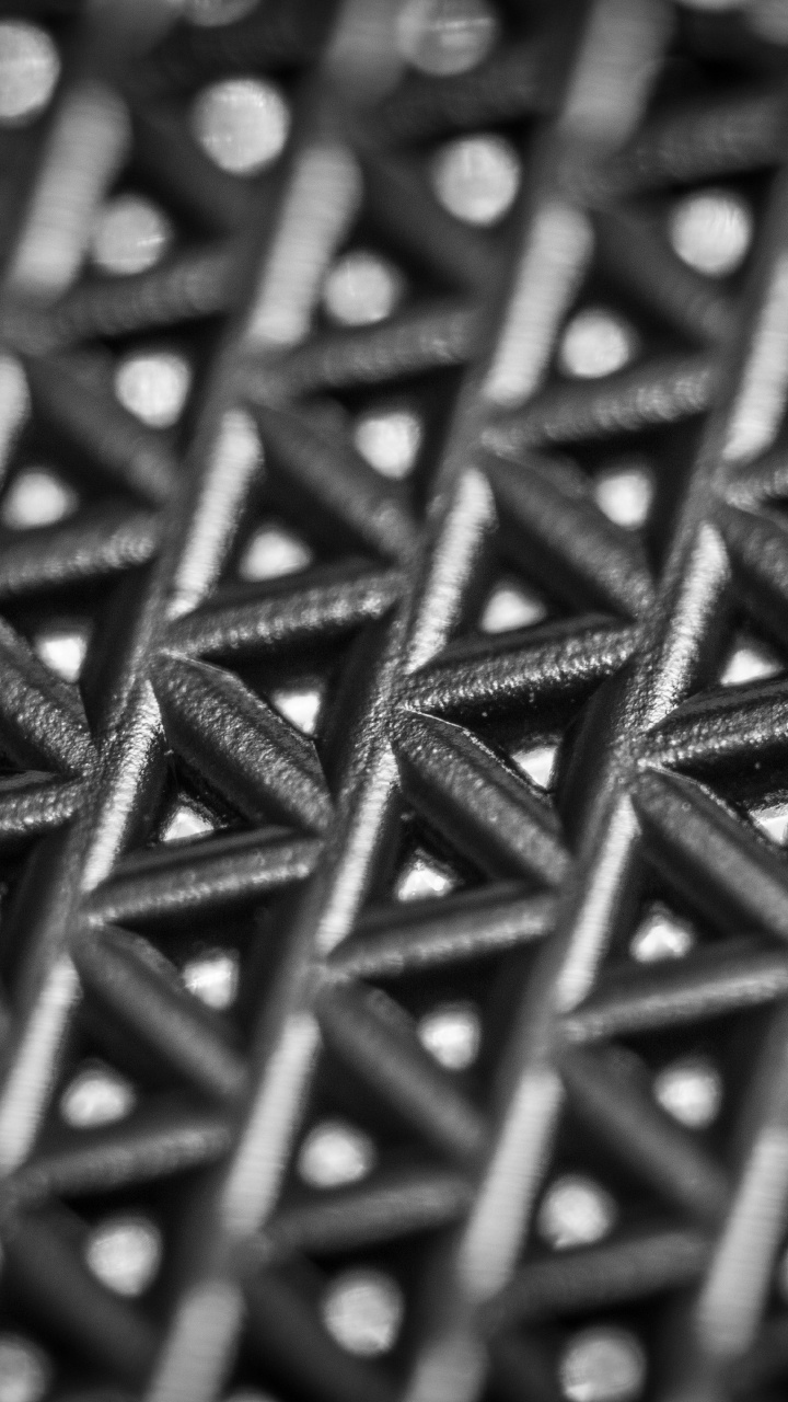 Обои металл, ячейка, сталь, узор, монохромный в разрешении 720x1280