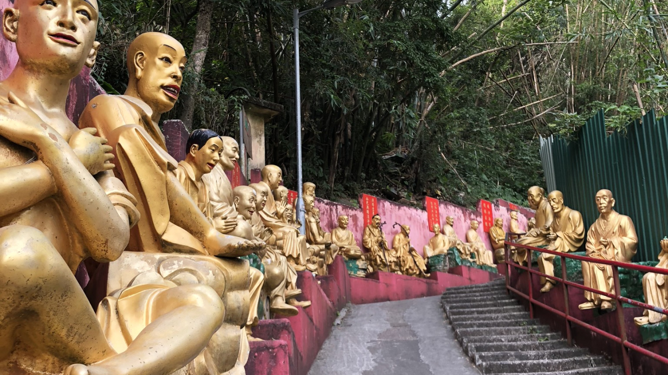 Обои статуя, туризм, скульптура, храм, резьба в разрешении 1366x768