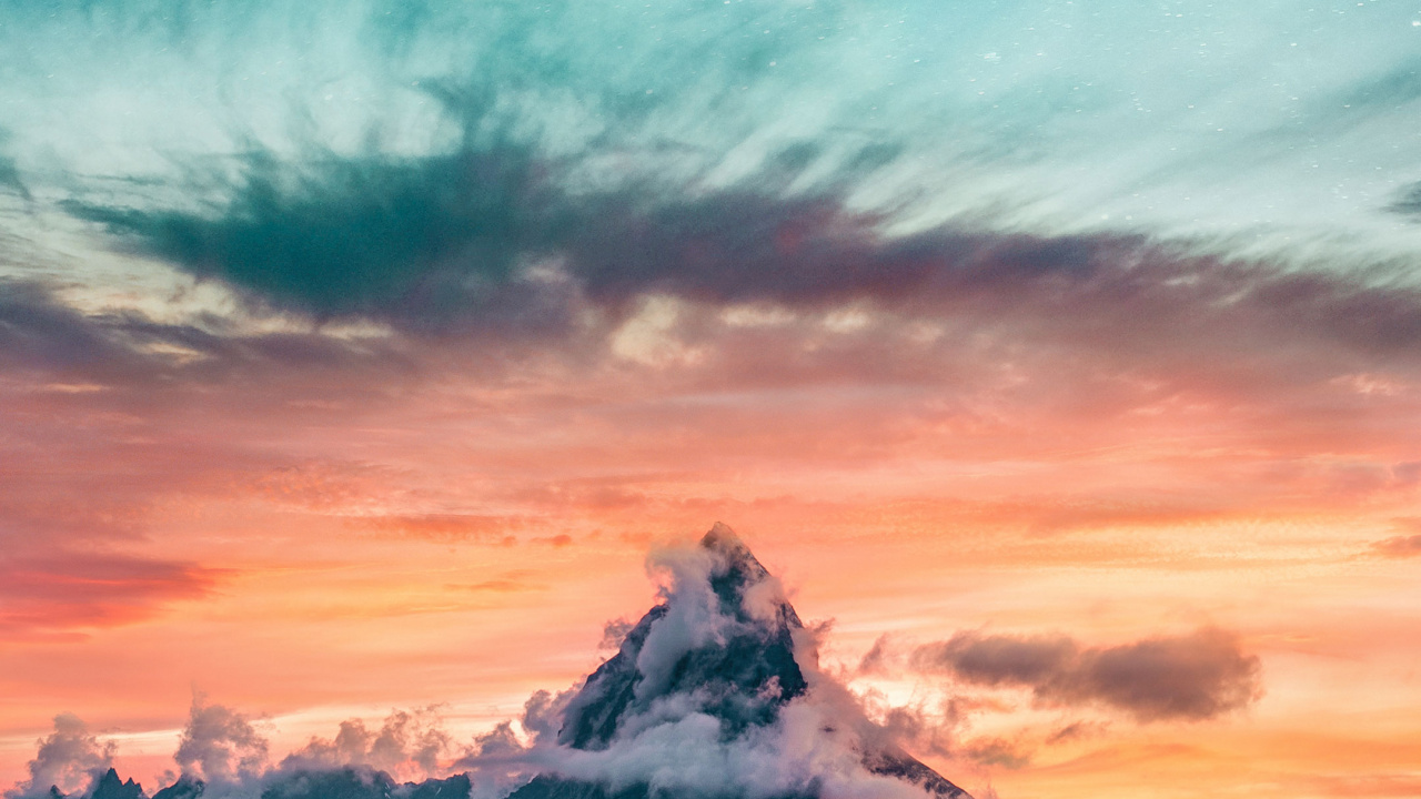 Обои пейзаж, природа, облако, атмосфера, экорегион в разрешении 1280x720