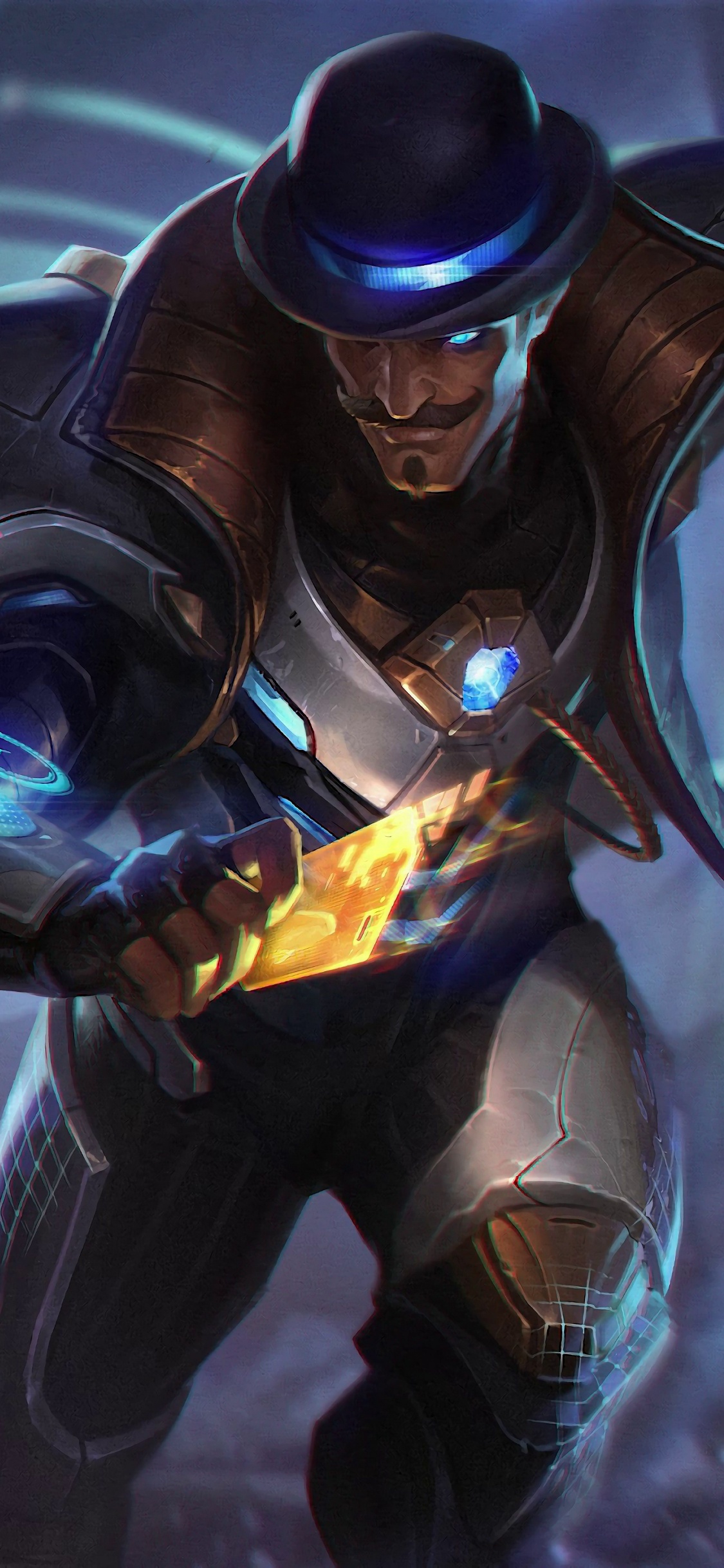 Обои Лига легенд, фигурка, игры, приключенческая игра, иллюстрация в разрешении 1125x2436