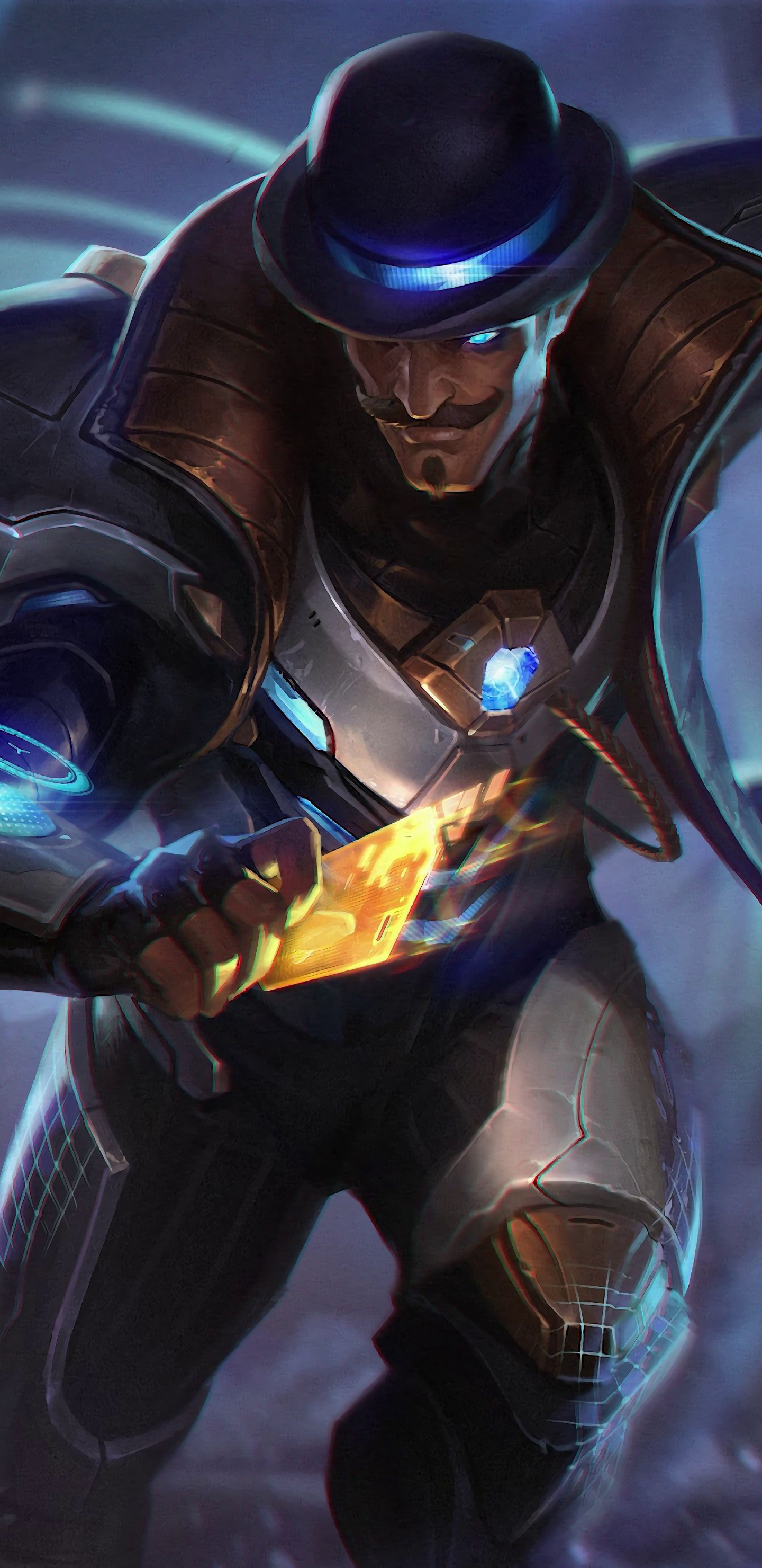 Обои Лига легенд, фигурка, игры, приключенческая игра, иллюстрация в разрешении 1440x2960