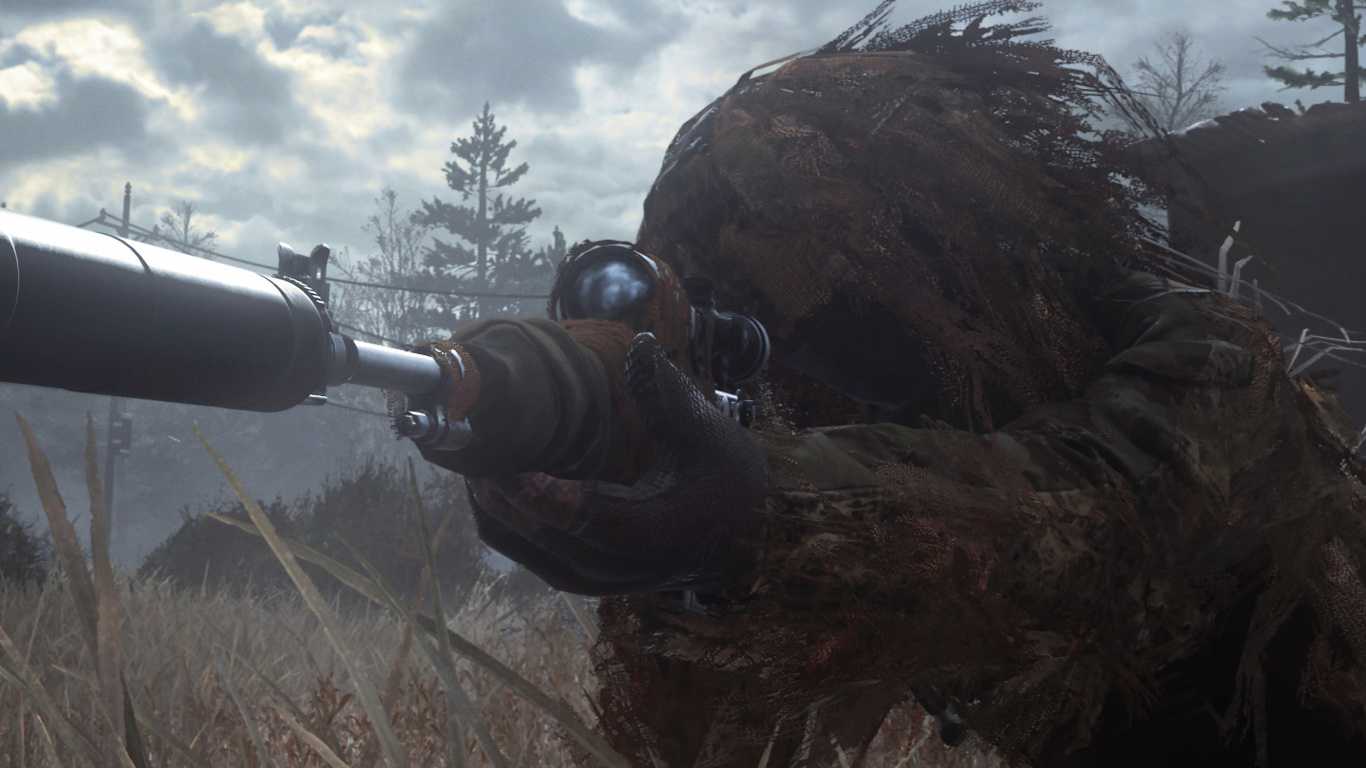 Обои call of duty 4 modern warfare, call of duty infinite warfare, playstation 4, солдат, xbox one в разрешении 1366x768