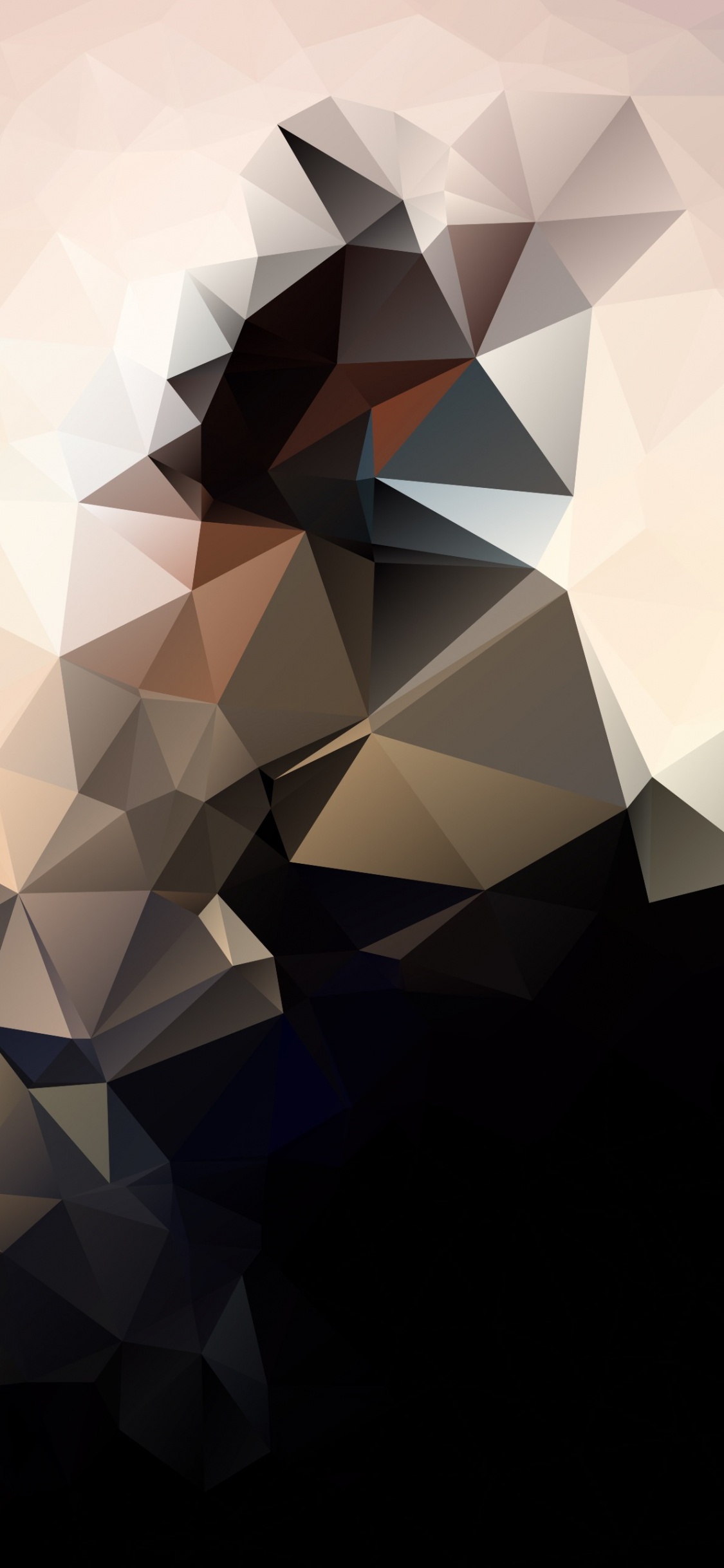 Обои дизайн, треугольник, узор, человек, симметрия в разрешении 1125x2436