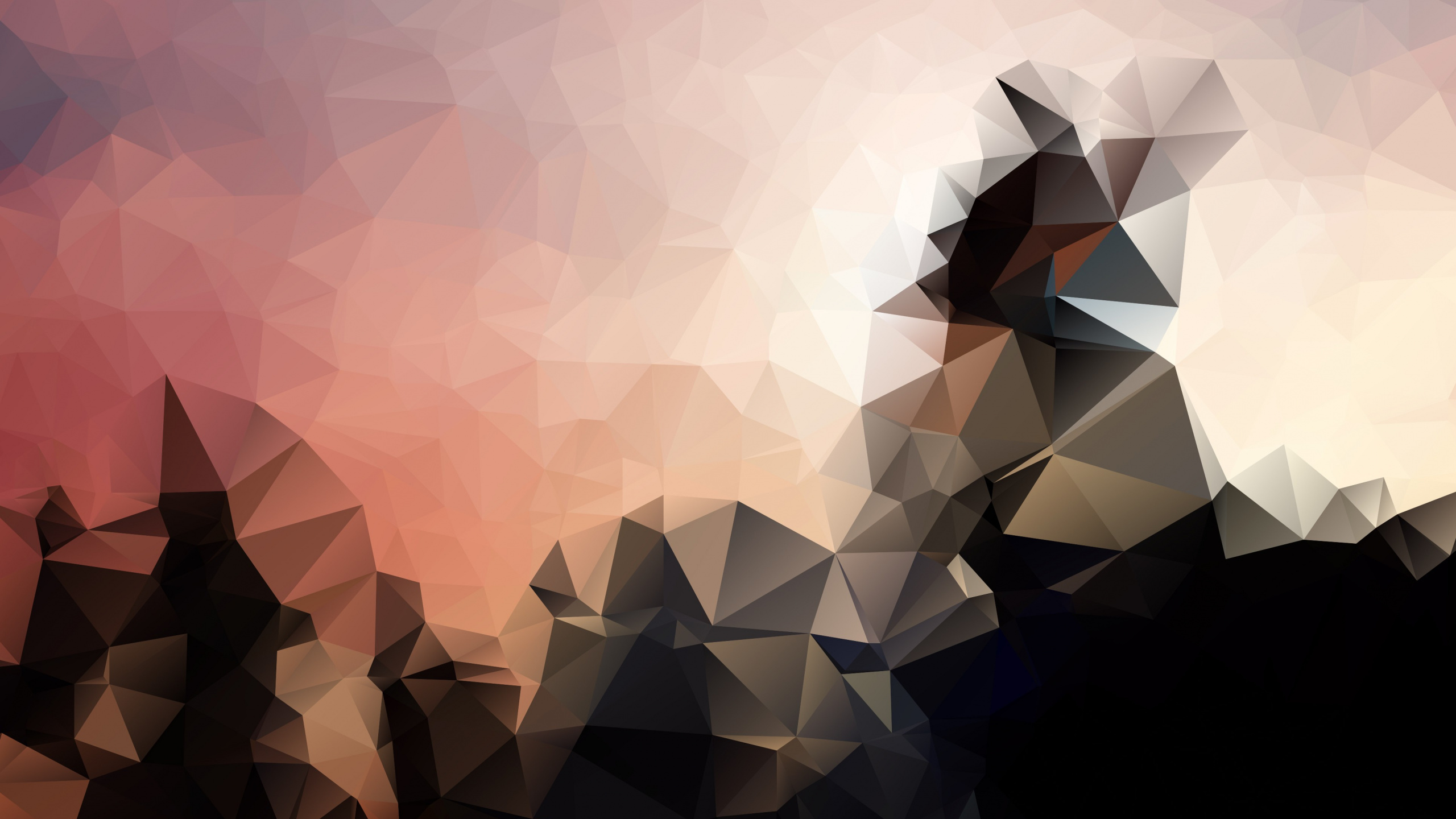 Обои дизайн, треугольник, узор, человек, симметрия в разрешении 2560x1440