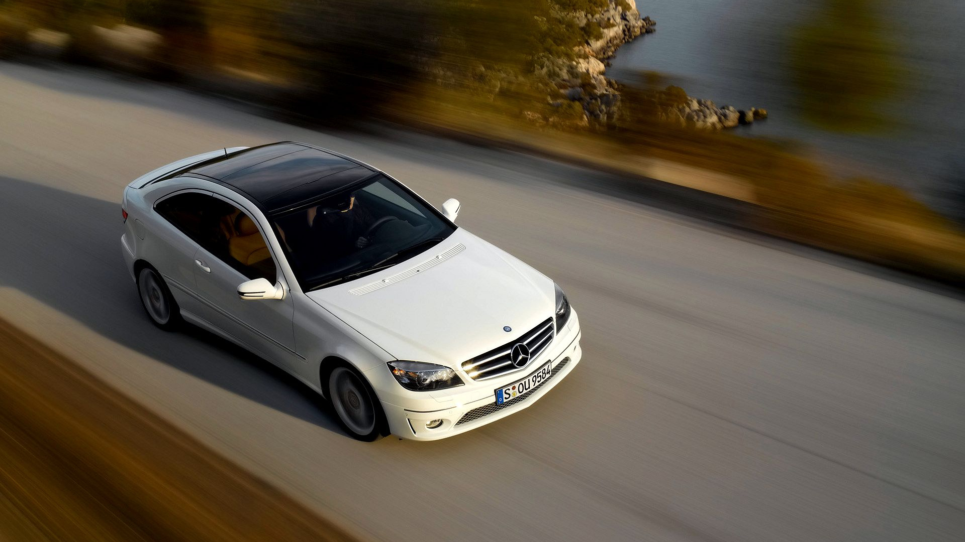 Обои Мерседес цлц, авто, Мерседес-Бенц CLC-класс, Брабус, автомобиль среднего размера в разрешении 1920x1080