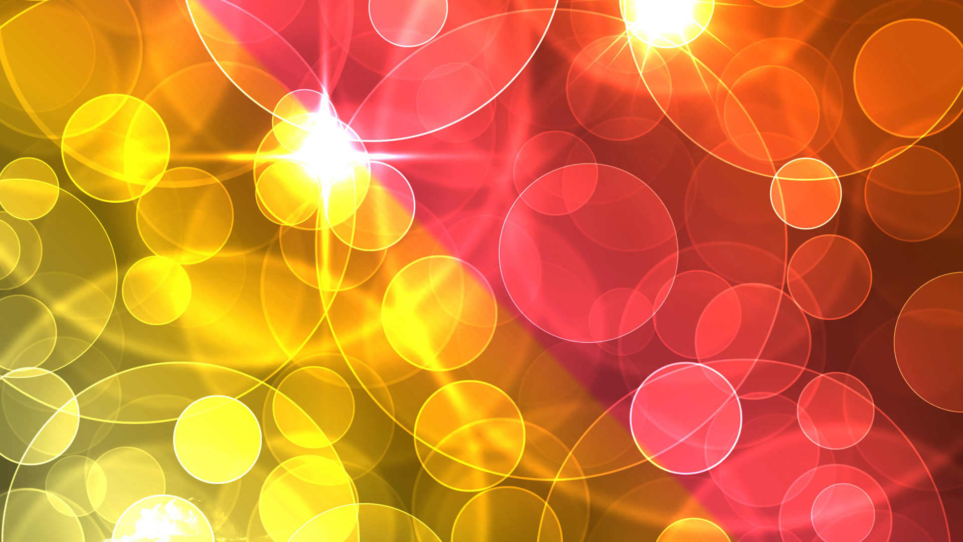 Обои цвет, Апельсин, желтый, свет, круг в разрешении 1920x1080