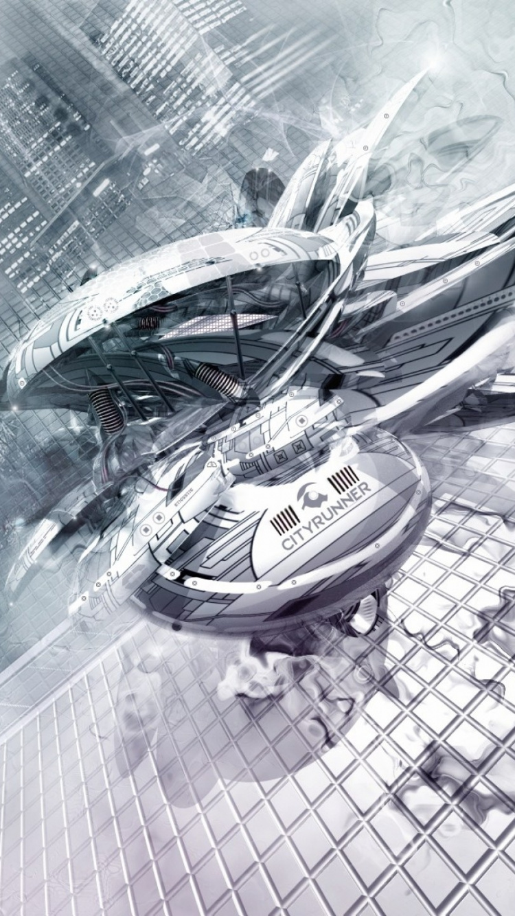 Обои арт, монохромный, лед, музыка, зима в разрешении 750x1334