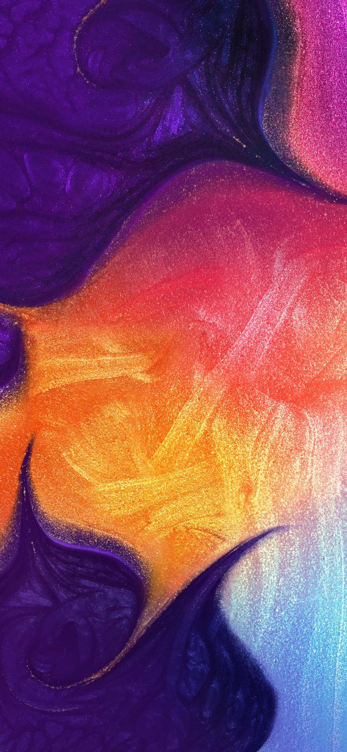 Обои Samsung Galaxy, Samsung, Samsung Galaxy A50, андроид, красочность в разрешении 1125x2436