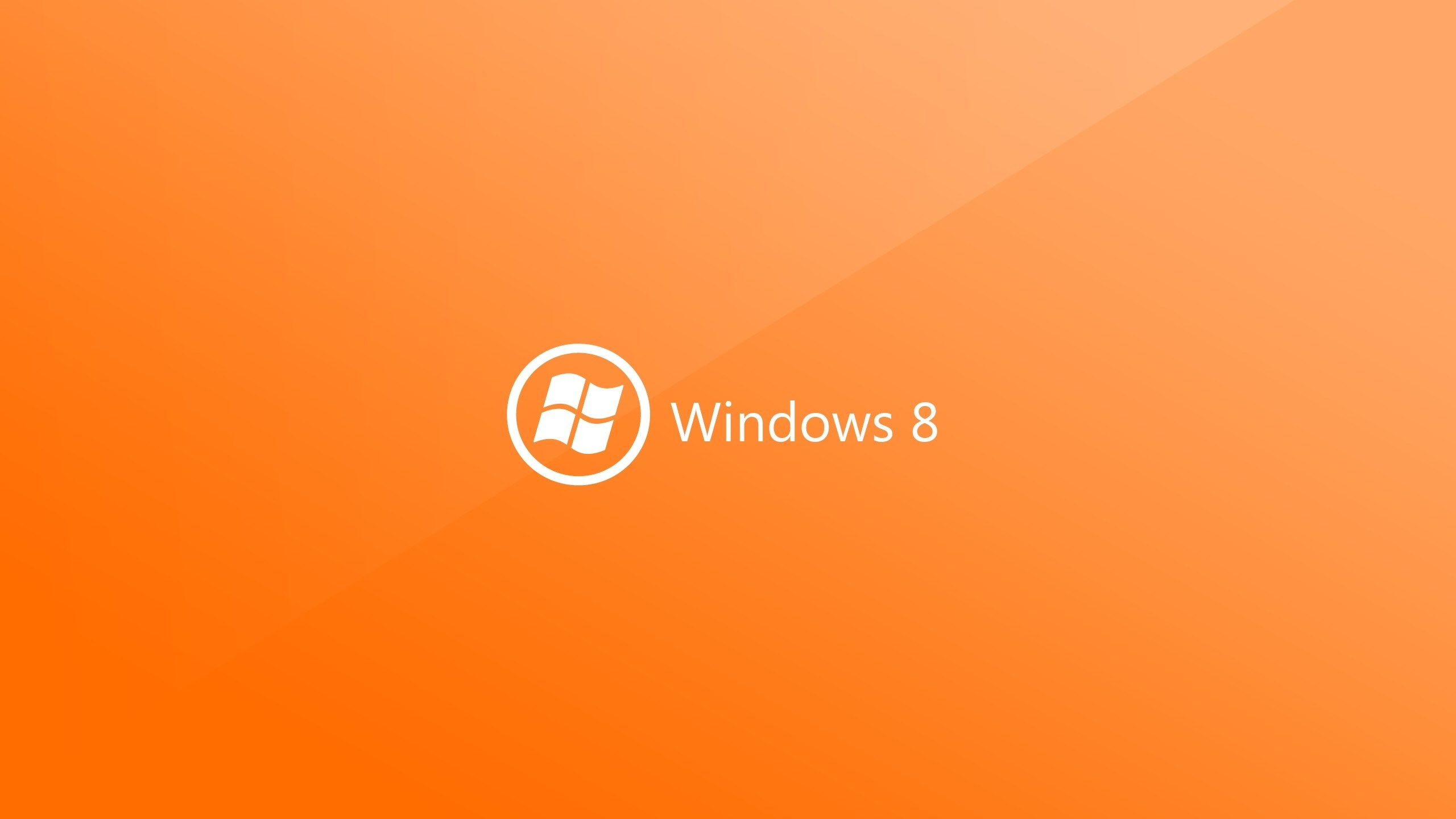 Обои Windows 8, microsoft windows, Апельсин, текст, лого в разрешении 2560x1440