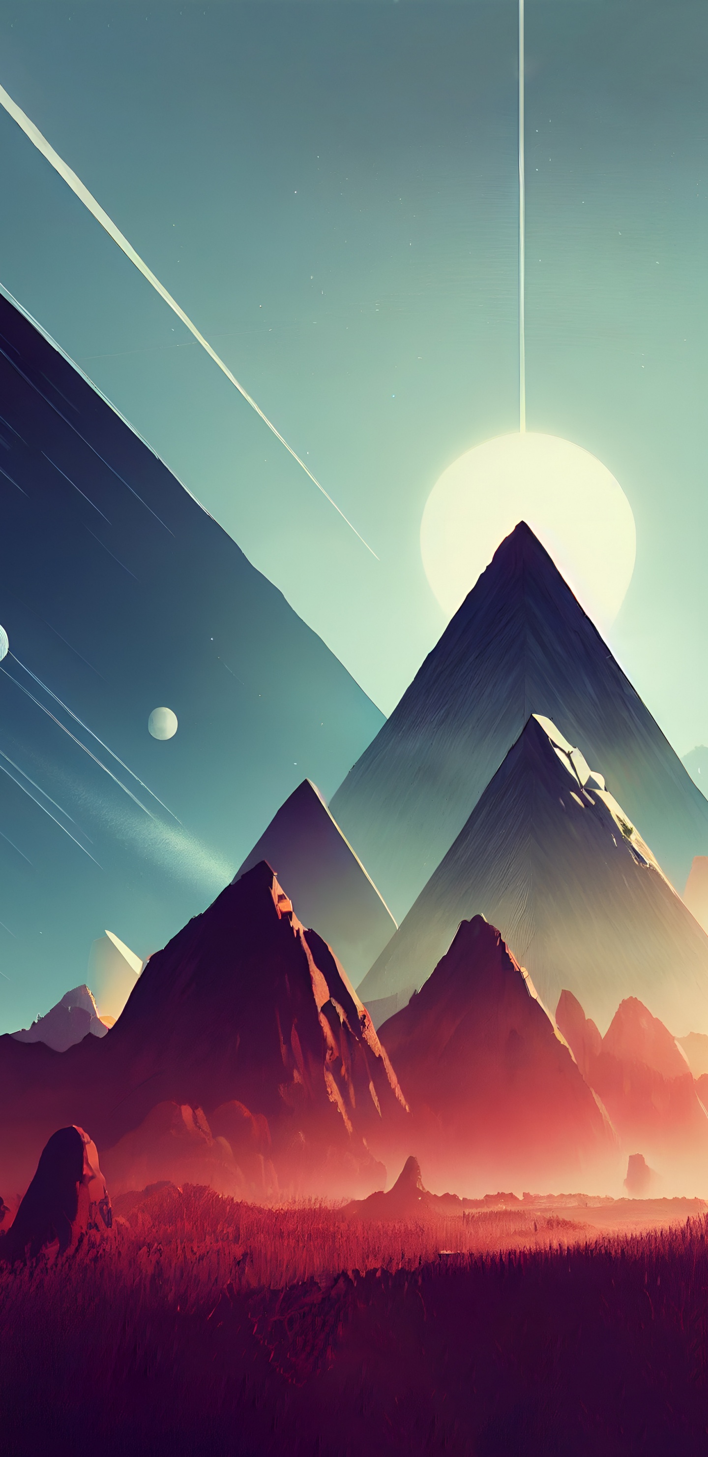 Обои гора, атмосфера, экорегион, мир, природный ландшафт в разрешении 1440x2960