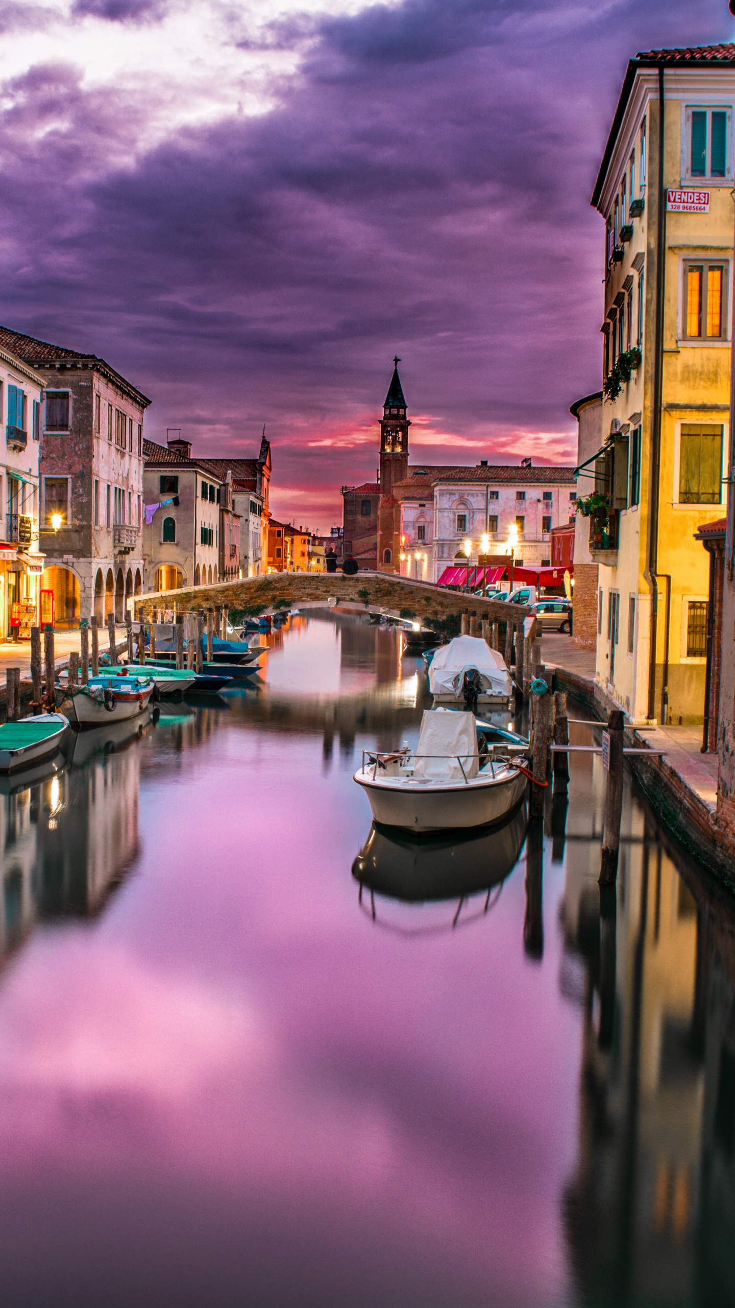 Обои путешествие, канал, водный путь, водоем, отражение в разрешении 1440x2560