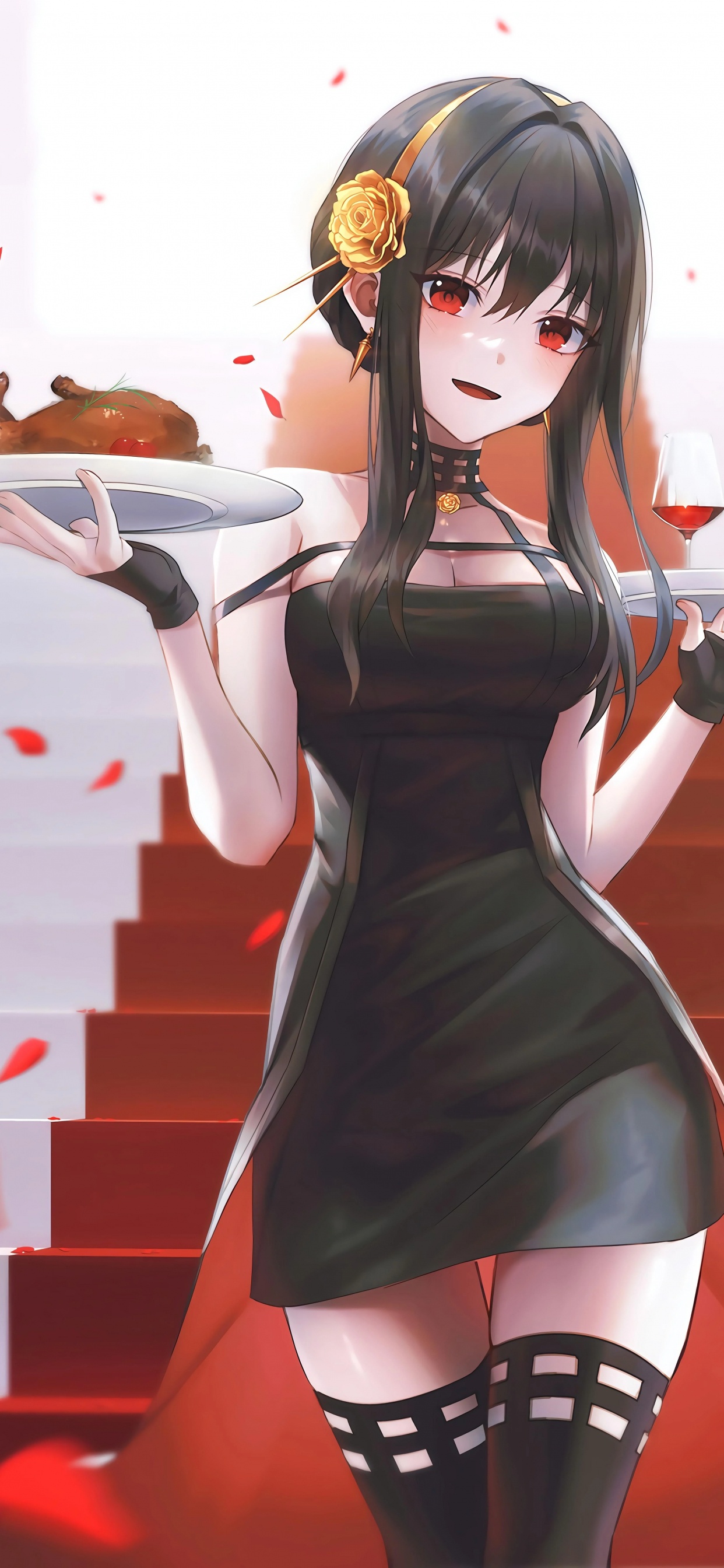 Обои аниме девчонка, твоя кузница, мультик, аня фальсификатор, фальшивомонетчик в разрешении 1242x2688