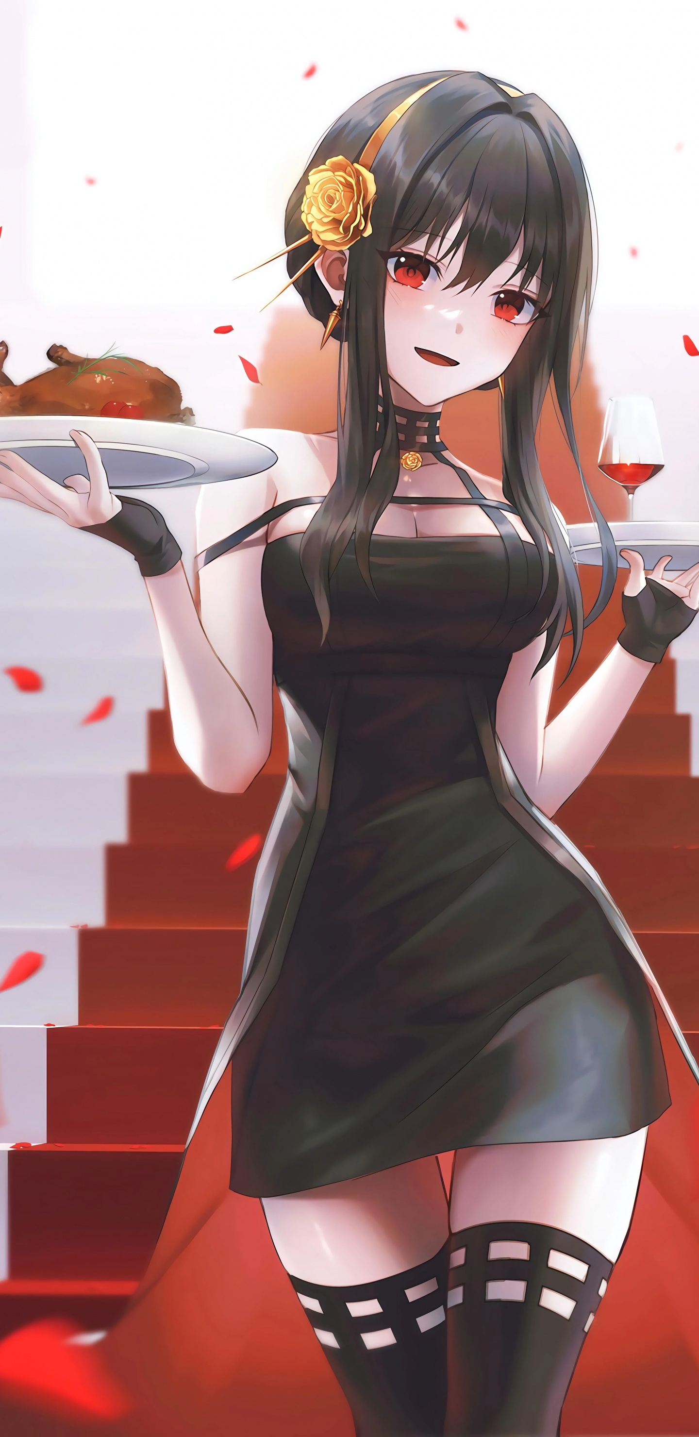 Обои аниме девчонка, твоя кузница, мультик, аня фальсификатор, фальшивомонетчик в разрешении 1440x2960