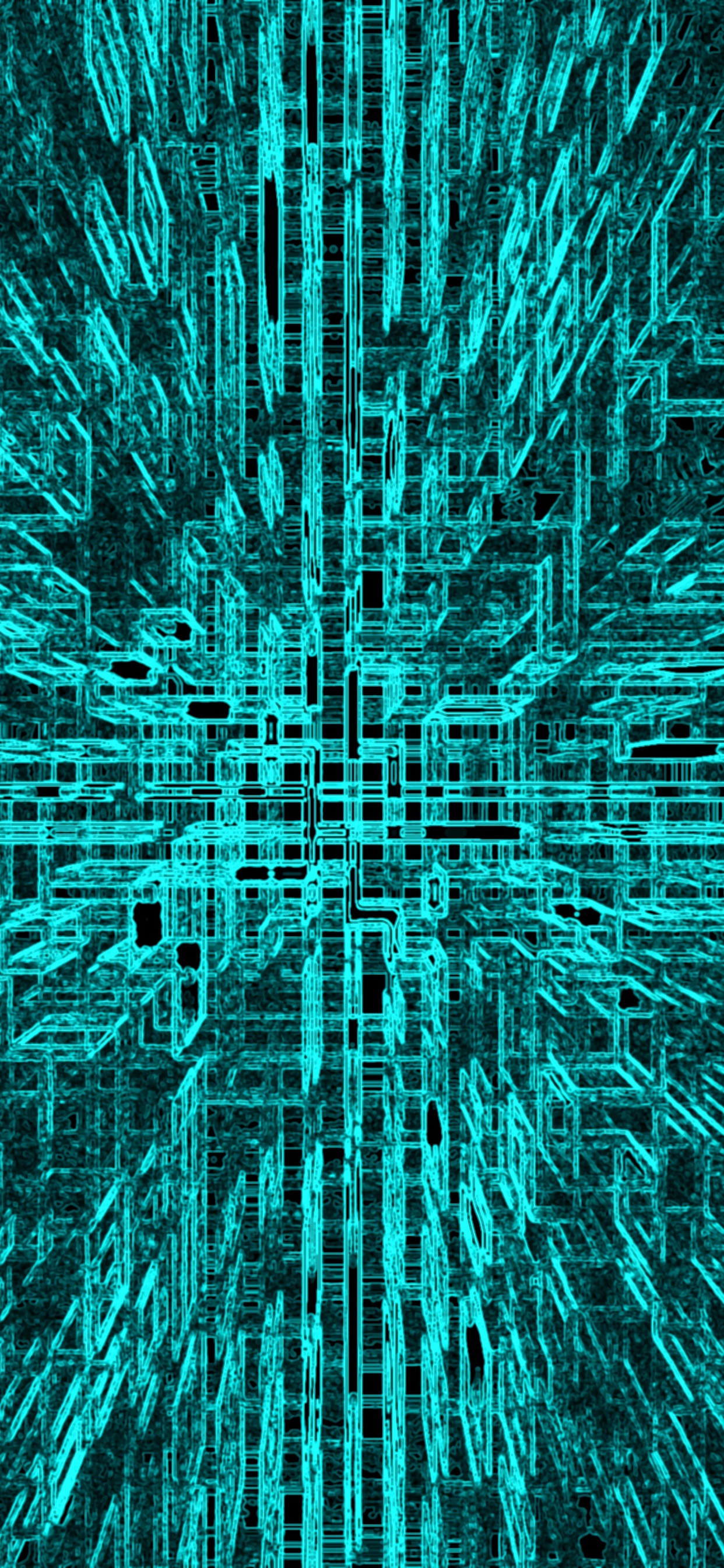 Обои зеленый, синий, бирюза, линия, узор в разрешении 1242x2688