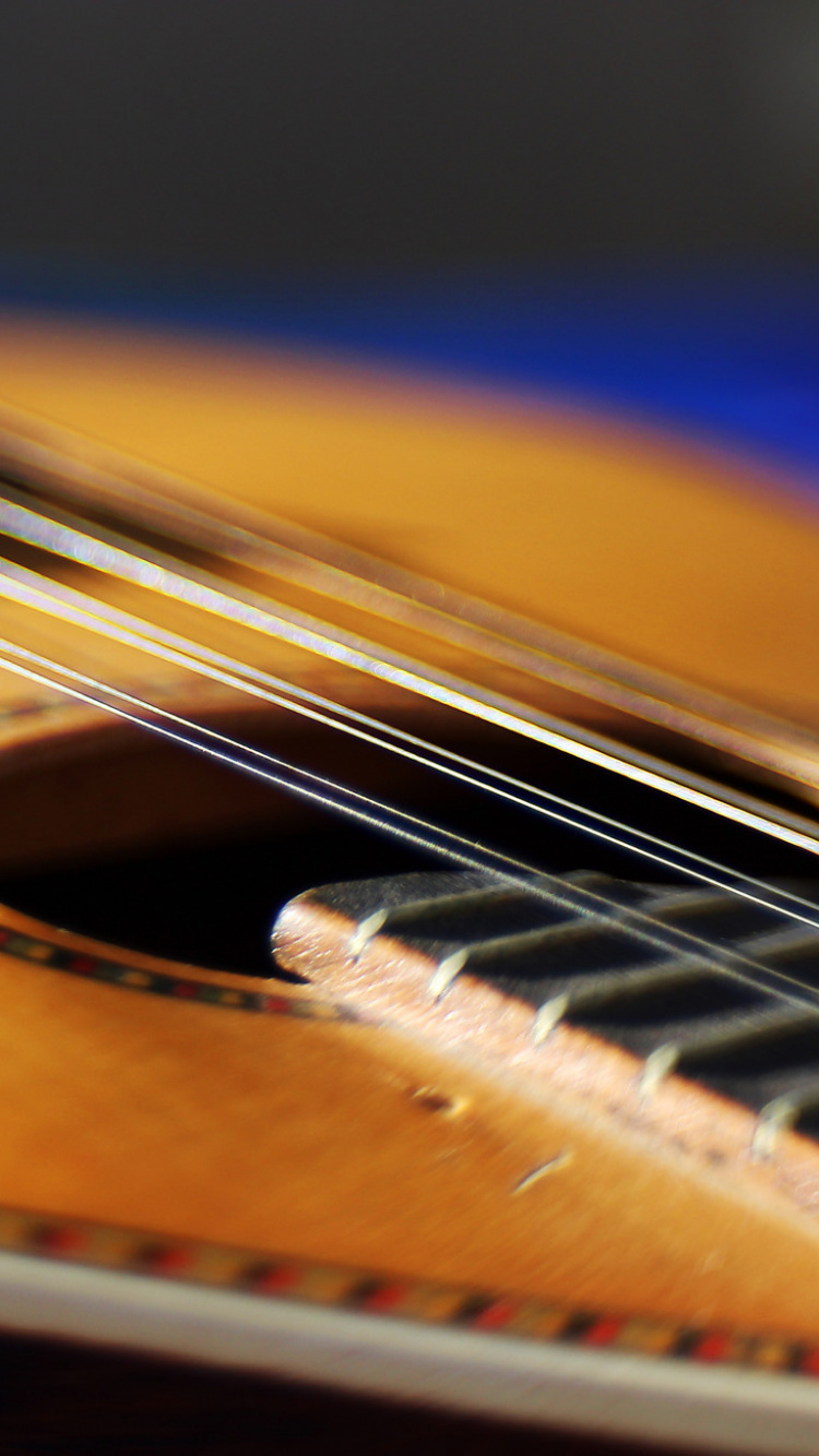 Обои крупный план, акустическая гитара, гитара, электрогитара, контрабас в разрешении 750x1334