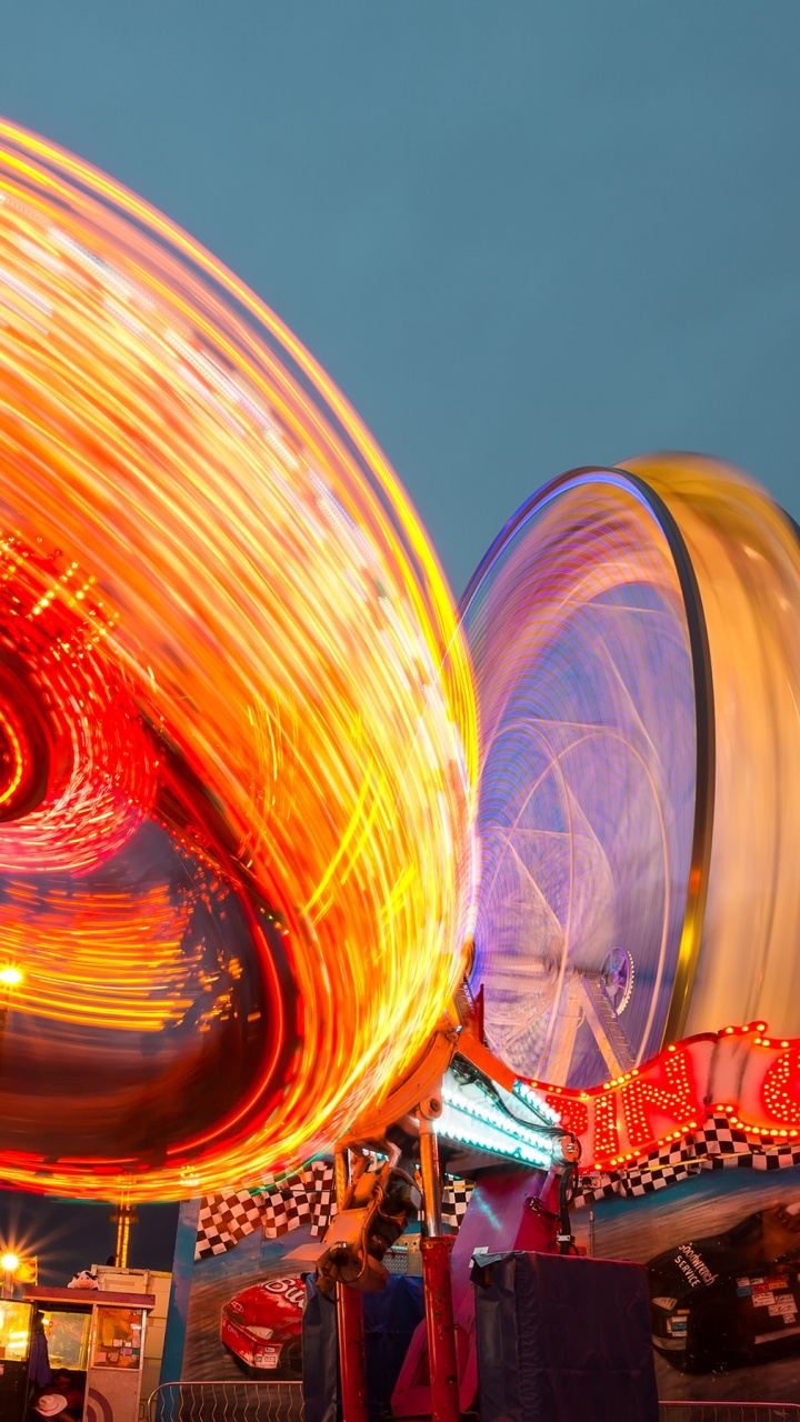 Обои карнавал, парк развлечений, выставка, аттракцион, достопримечательность в разрешении 720x1280