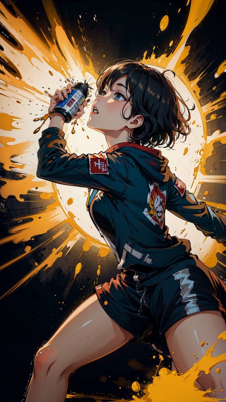 Обои мультик, мультфильм, рукав, анимация, фикция в разрешении 750x1334