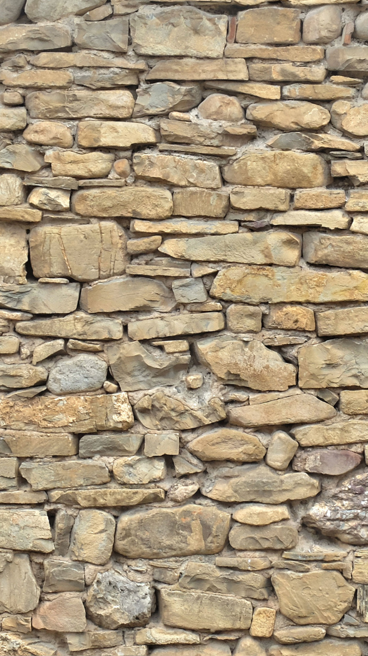 Обои стена, каменная стена, плакирование, кирпич, кирпичная кладка в разрешении 750x1334