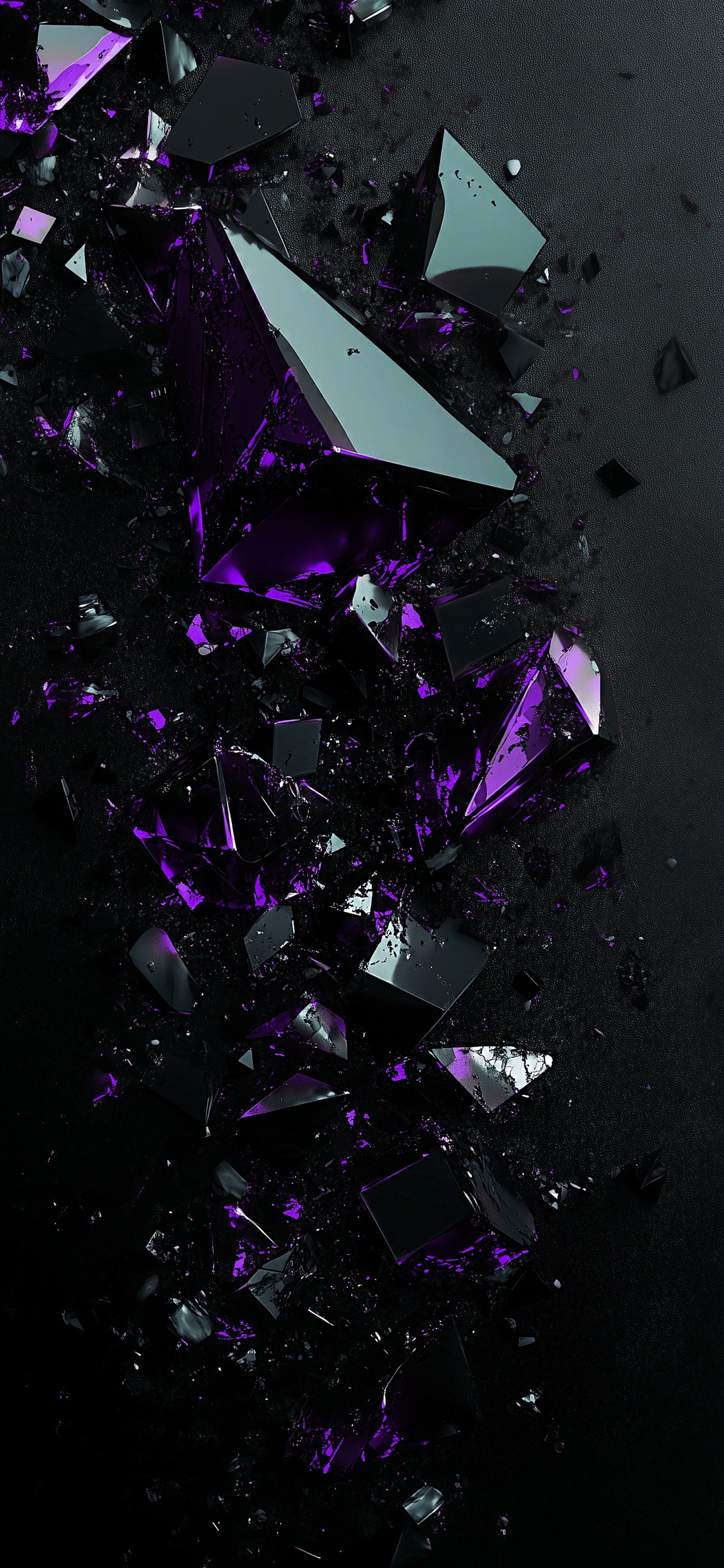 Обои арт, пурпур, ночь, натуральный материал, графический дизайн в разрешении 1125x2436