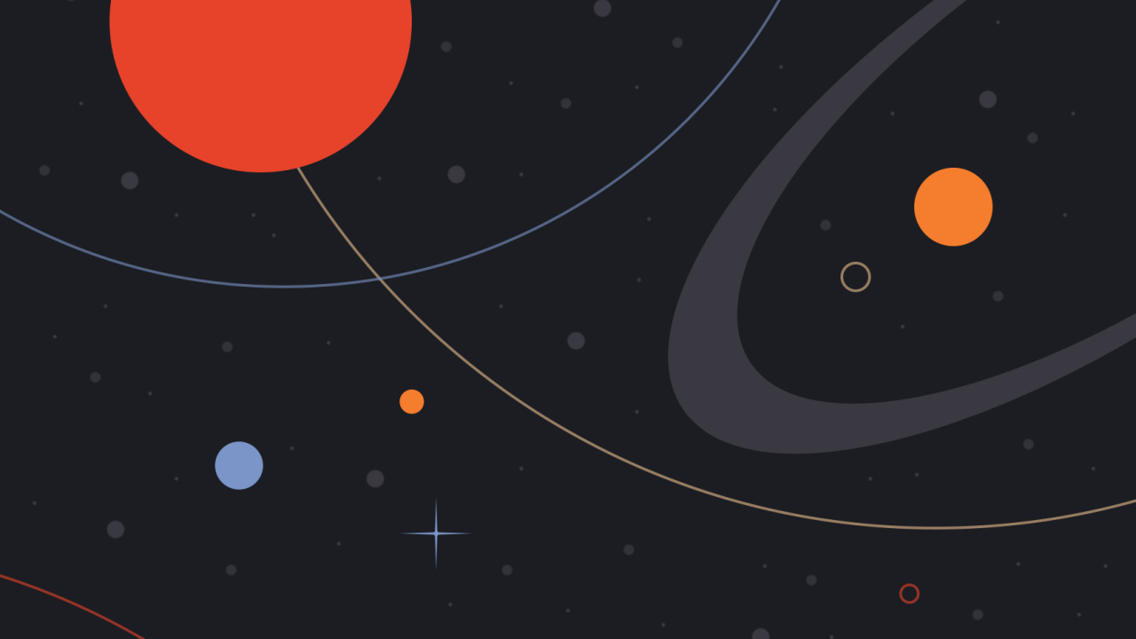 Обои темная гармония, графический дизайн, свет, черный, арт в разрешении 1280x720