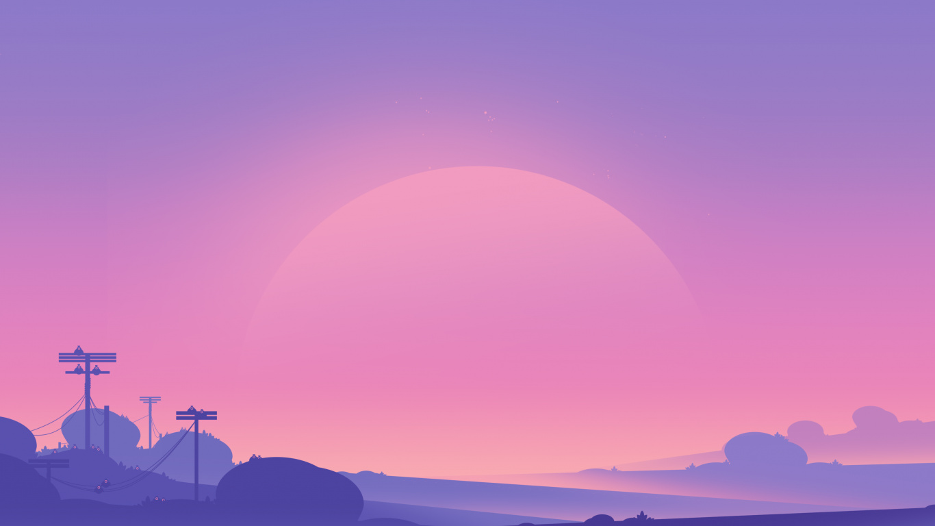 Обои арт, живопись, визуальное искусство, рисование, атмосфера в разрешении 1366x768