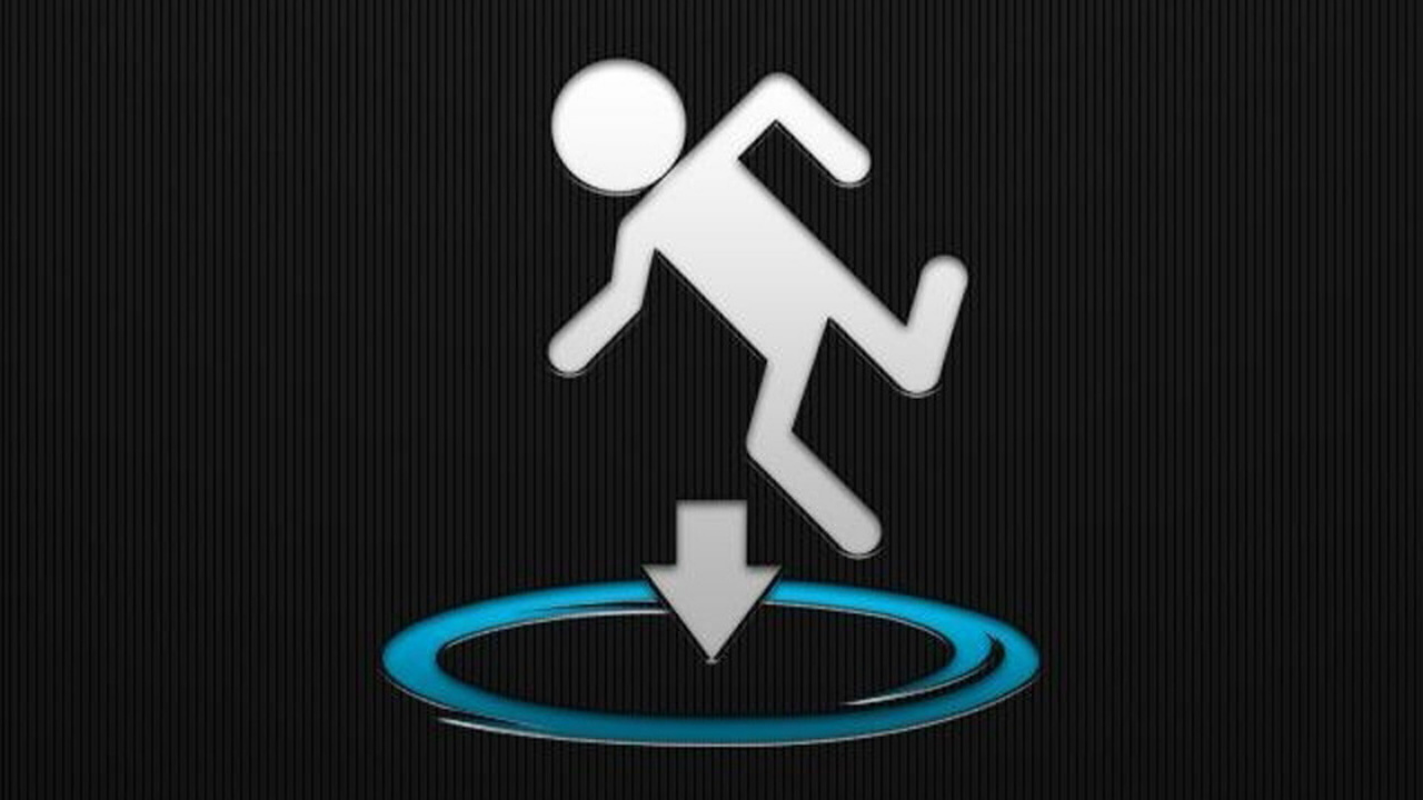 Обои портал, лого, графика, символ, марка в разрешении 1280x720