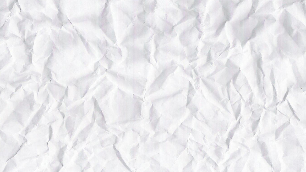 Обои мятый текстуру бумаги, бумага, белые, узор, ткань в разрешении 1280x720