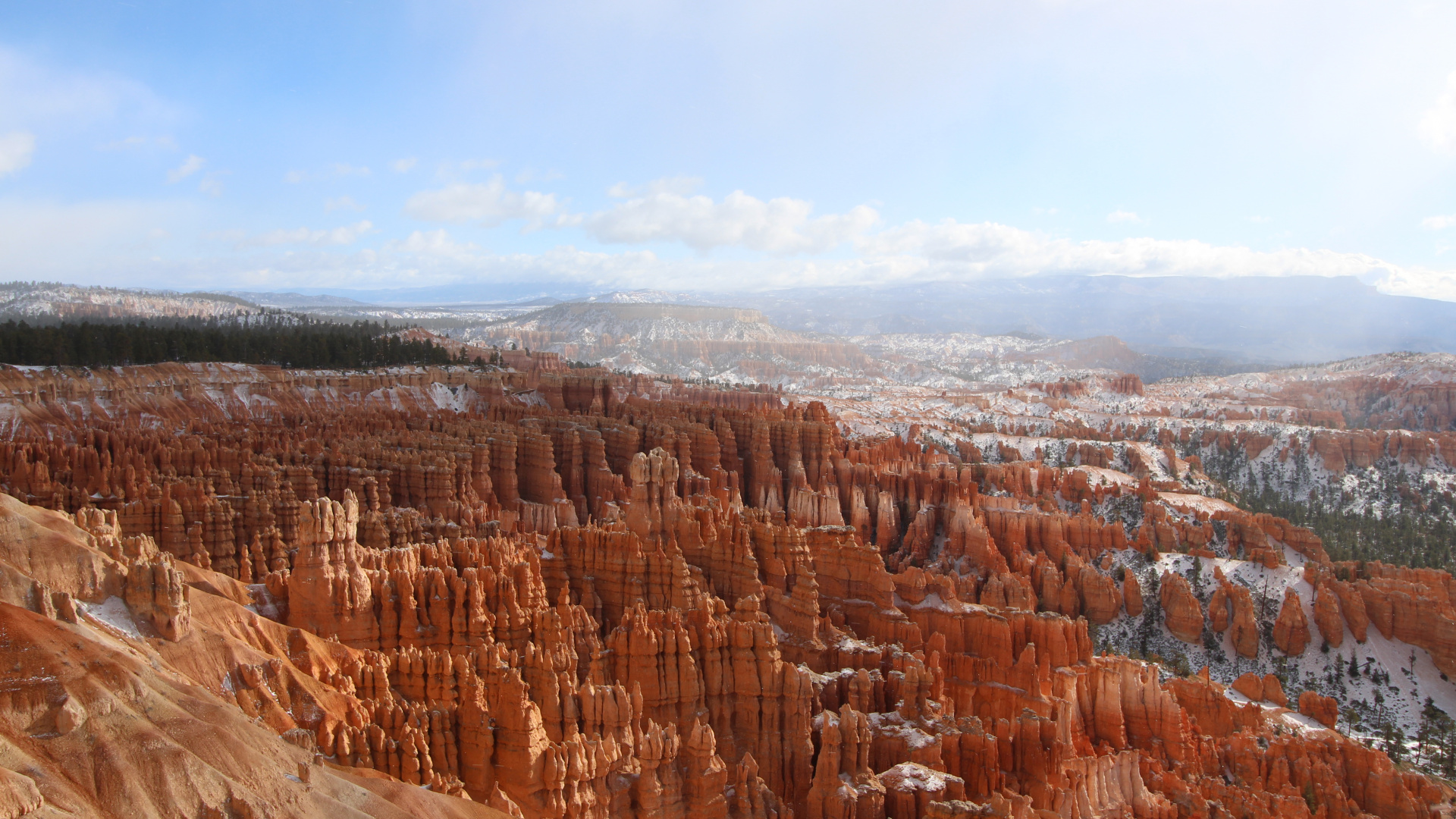 Обои национальный парк Брайсканьон, национальный парк, бесплодные земли, каньон, дикая местность в разрешении 1920x1080