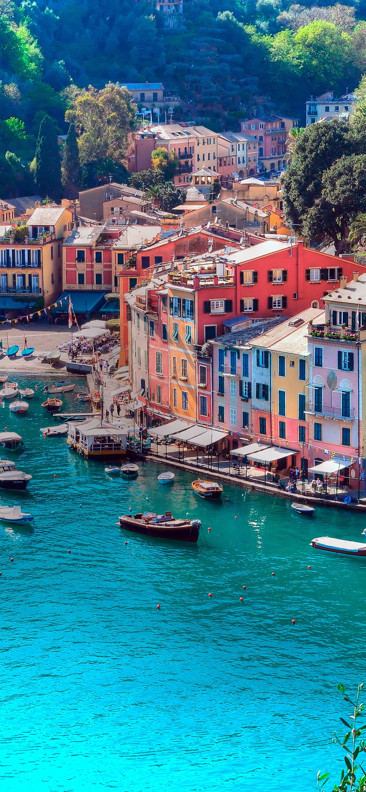 Обои побережье, туризм, гавань, деревня, залив в разрешении 1242x2688