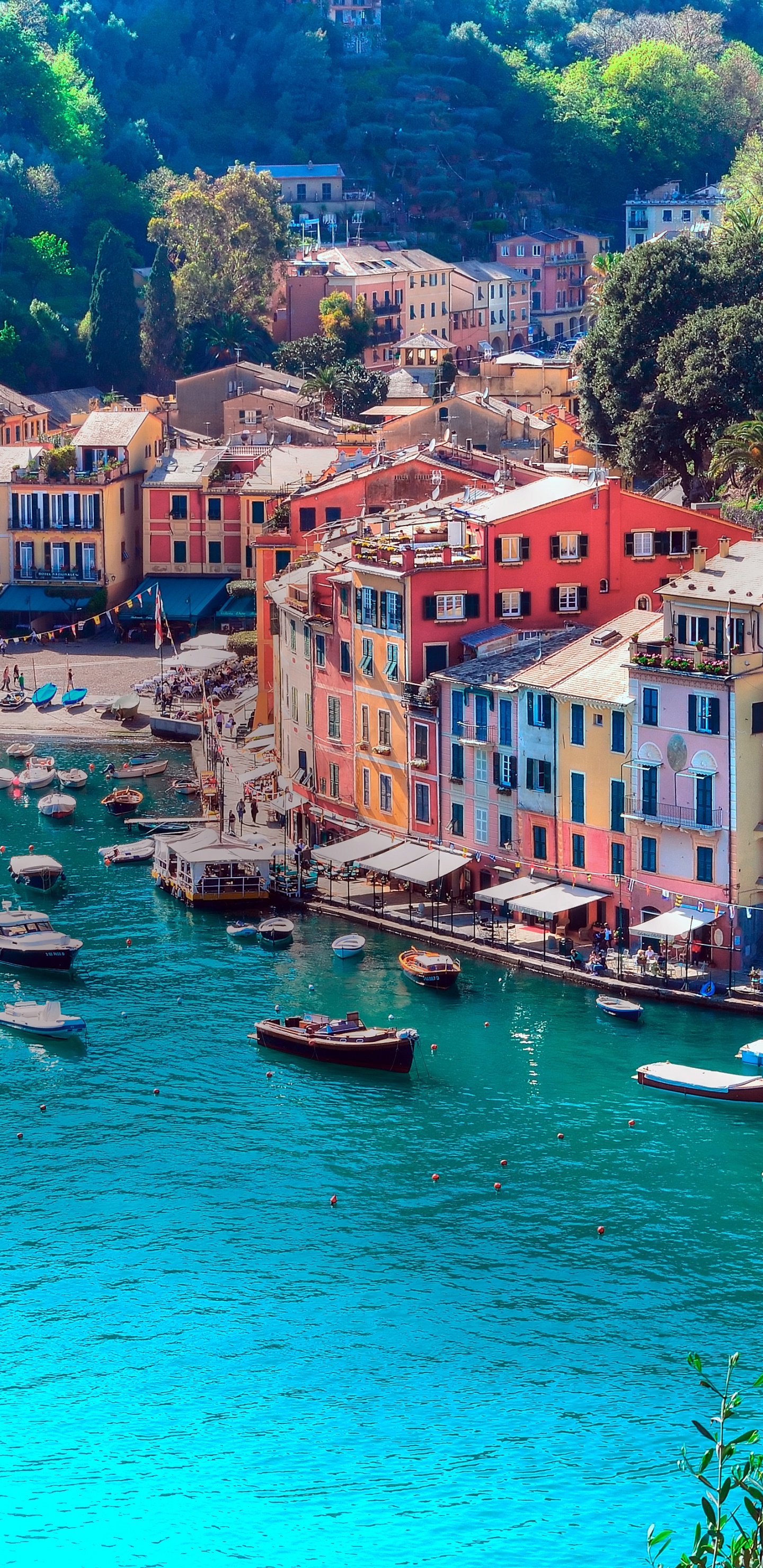 Обои побережье, туризм, гавань, деревня, залив в разрешении 1440x2960