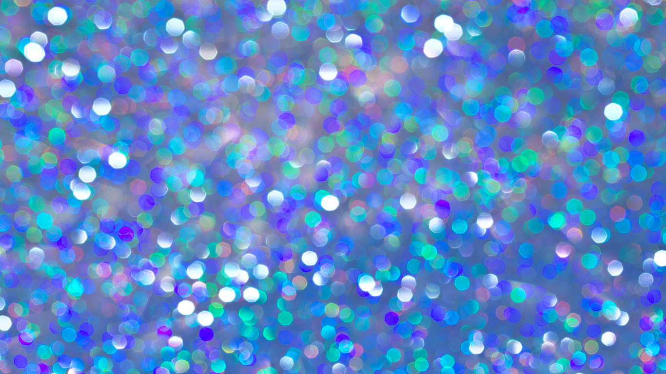 Обои синий, электрик, свет, блеск, боке в разрешении 1366x768