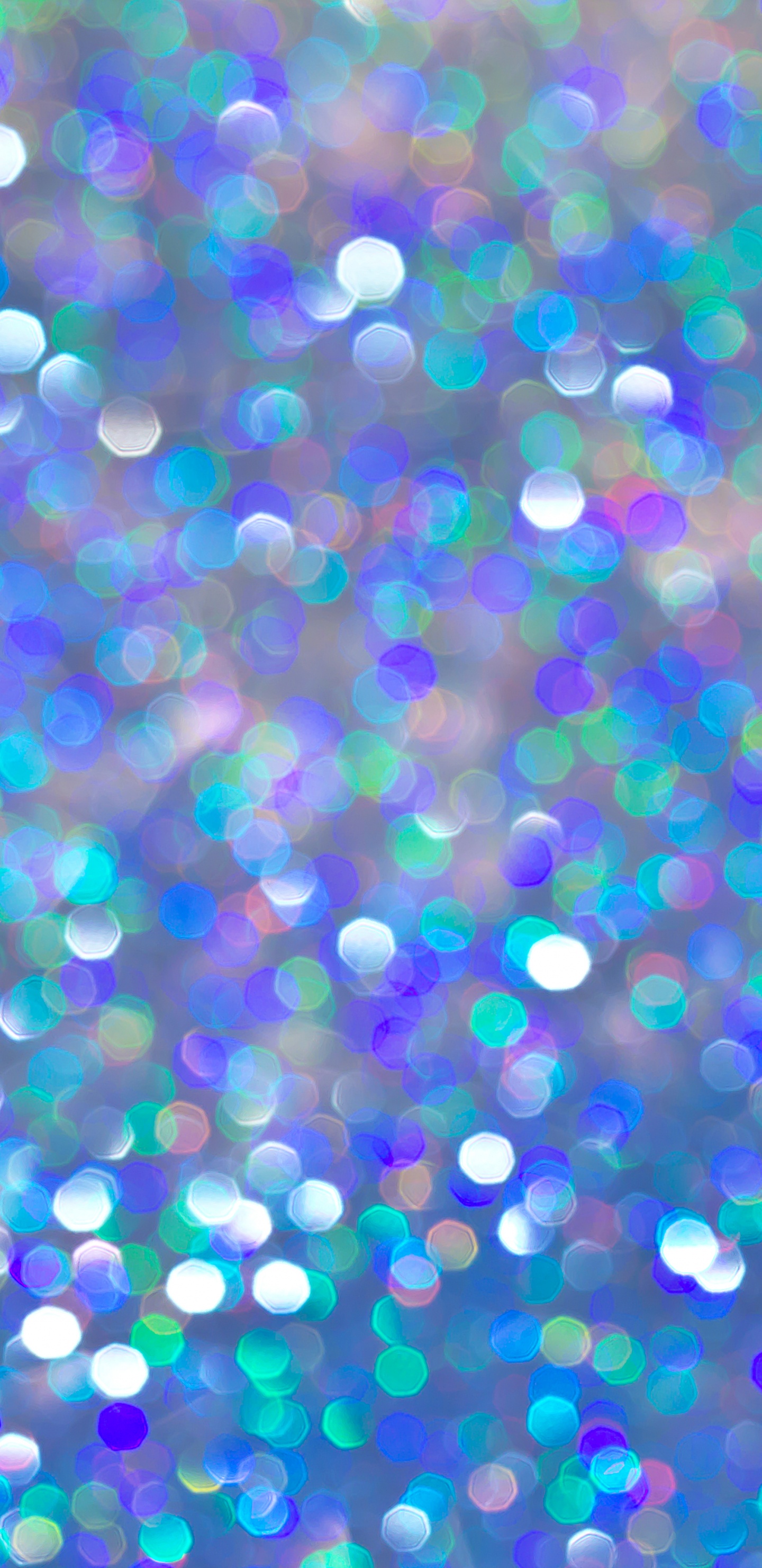 Обои синий, электрик, свет, блеск, боке в разрешении 1440x2960