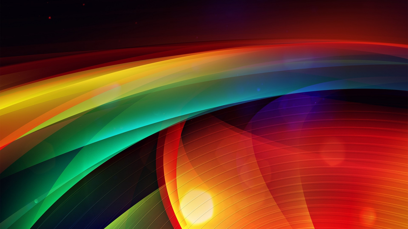 Обои свет, абстрактное искусство, векторная графика, макросъемка, пространство в разрешении 1366x768