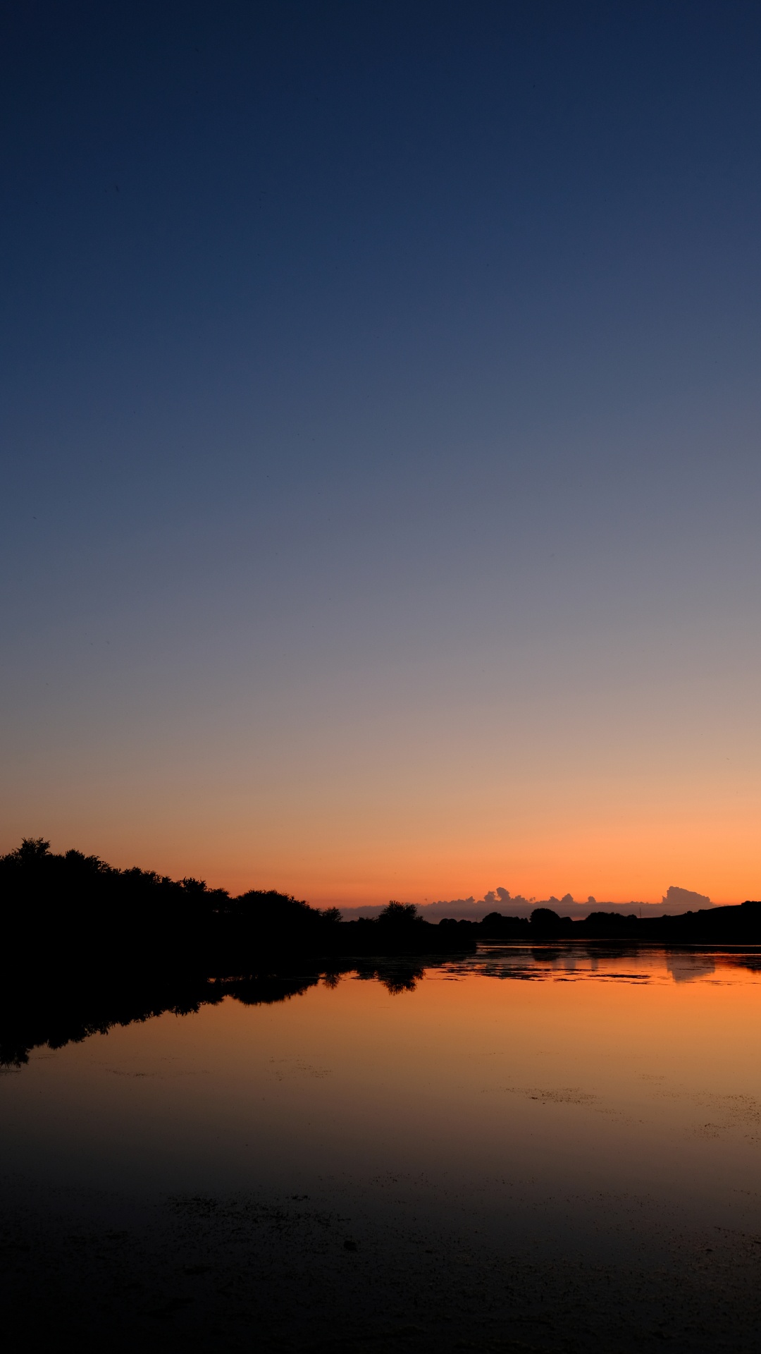 Обои закат, горизонт, отражение, природа, вода в разрешении 1080x1920