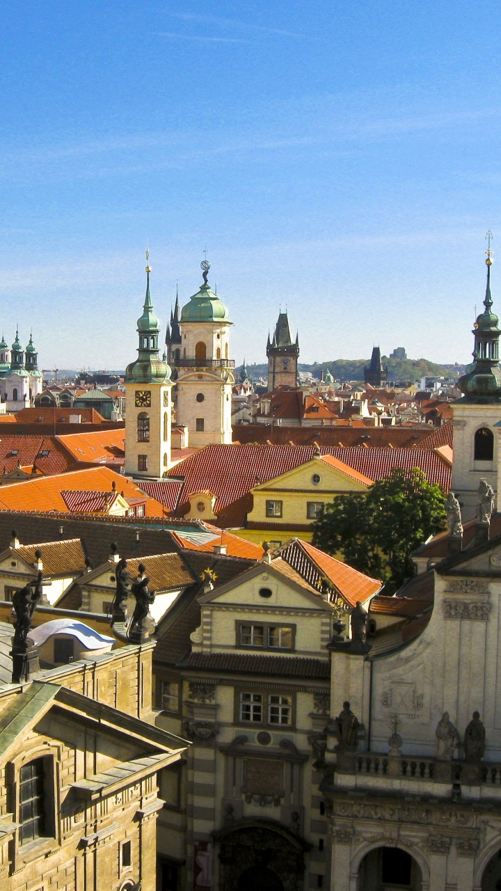 Обои церковь Святого Сальватора, Собор Святого Вита, ориентир, купол, здание в разрешении 720x1280