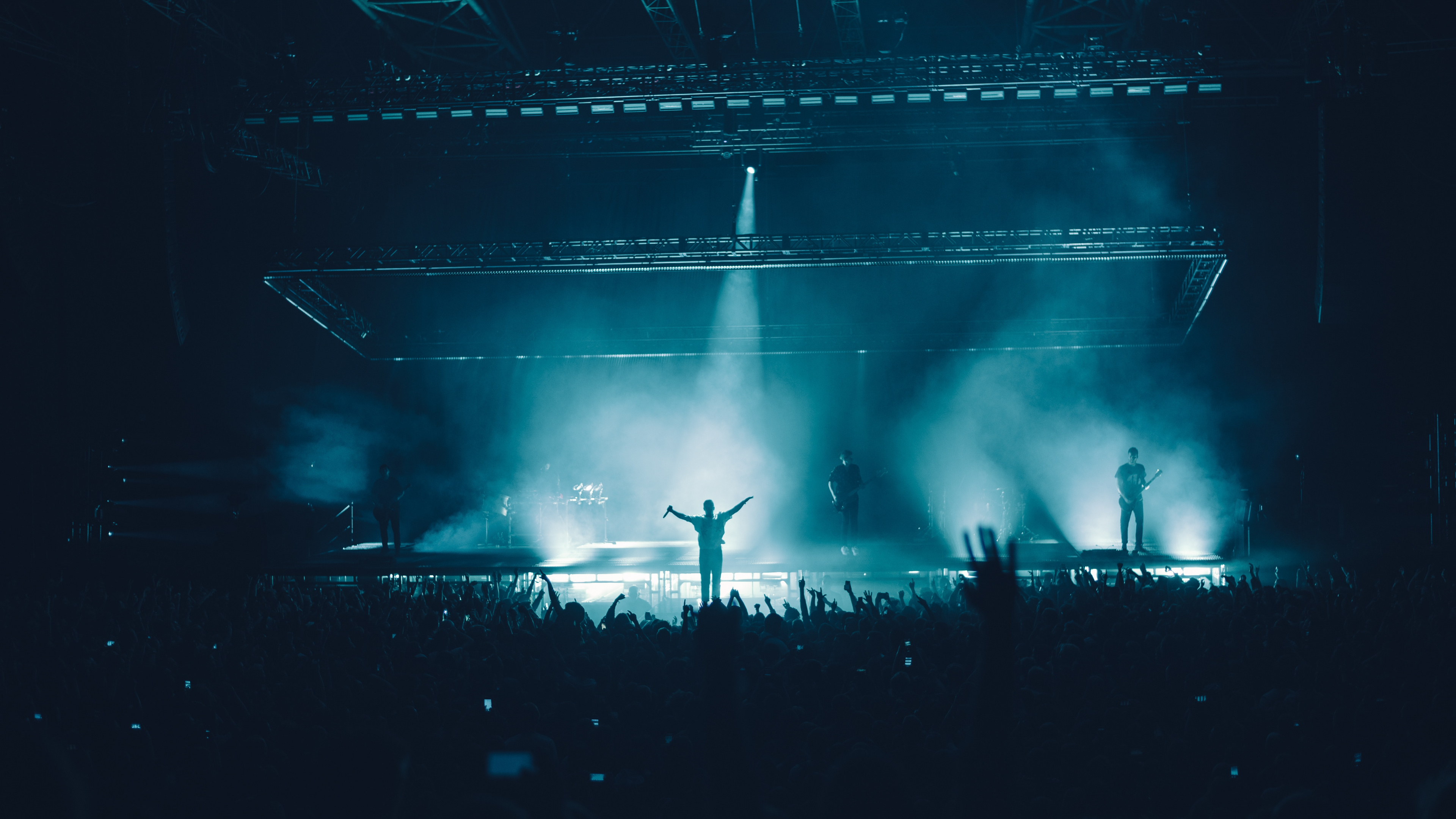 Обои концерт, этап, рокконцерт, Представление, театральное искусство в разрешении 3840x2160