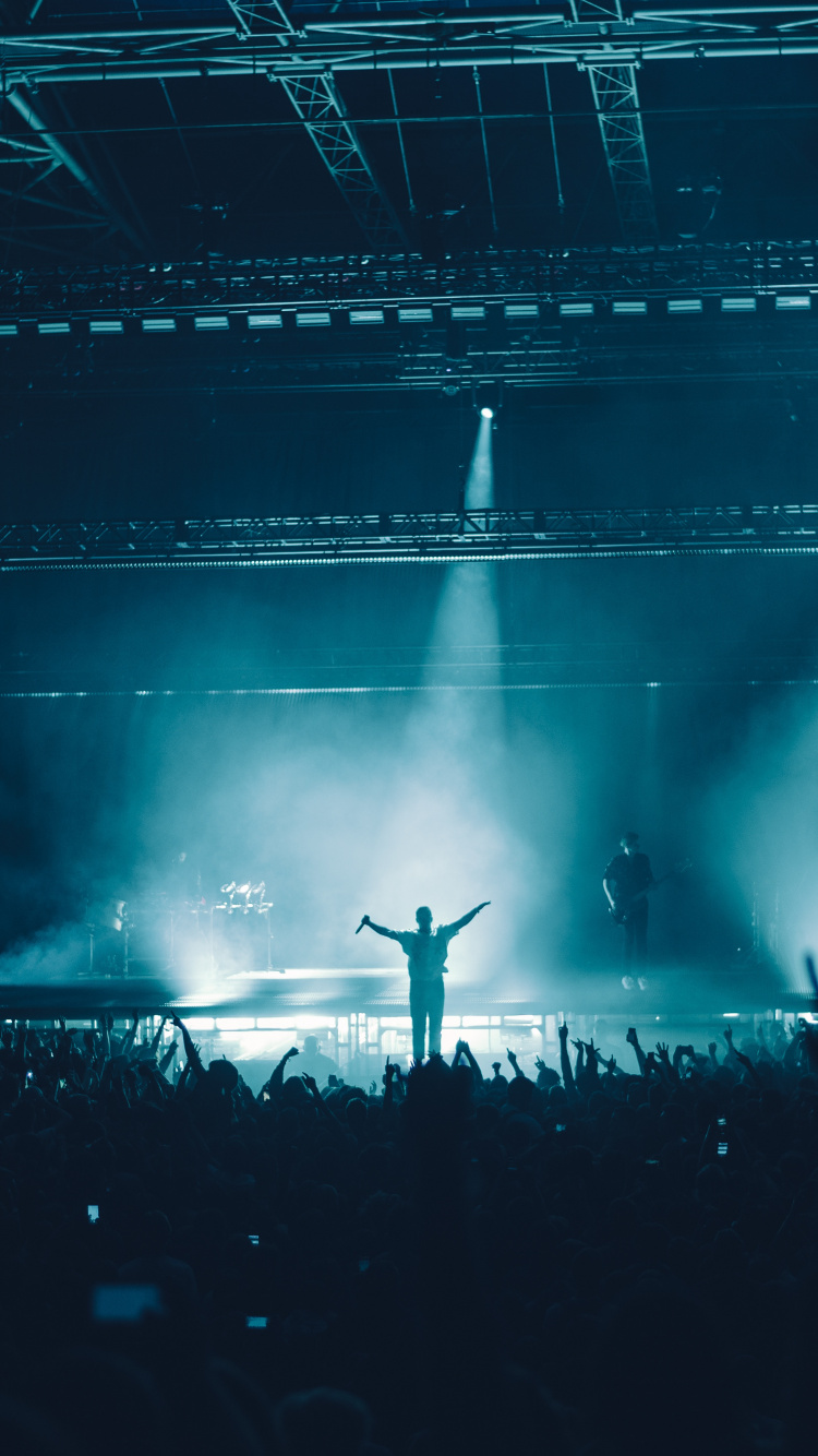 Обои концерт, этап, рокконцерт, Представление, театральное искусство в разрешении 750x1334