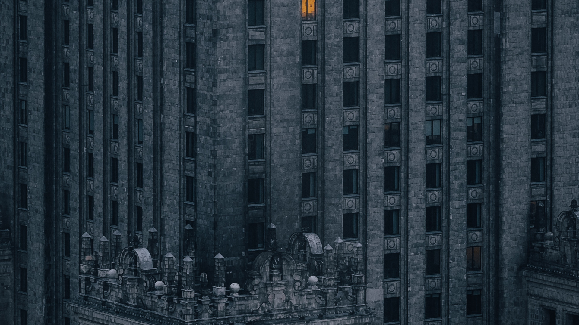 Обои здание, ориентир, фасад, Дворец культуры и науки, архитектура в разрешении 1920x1080