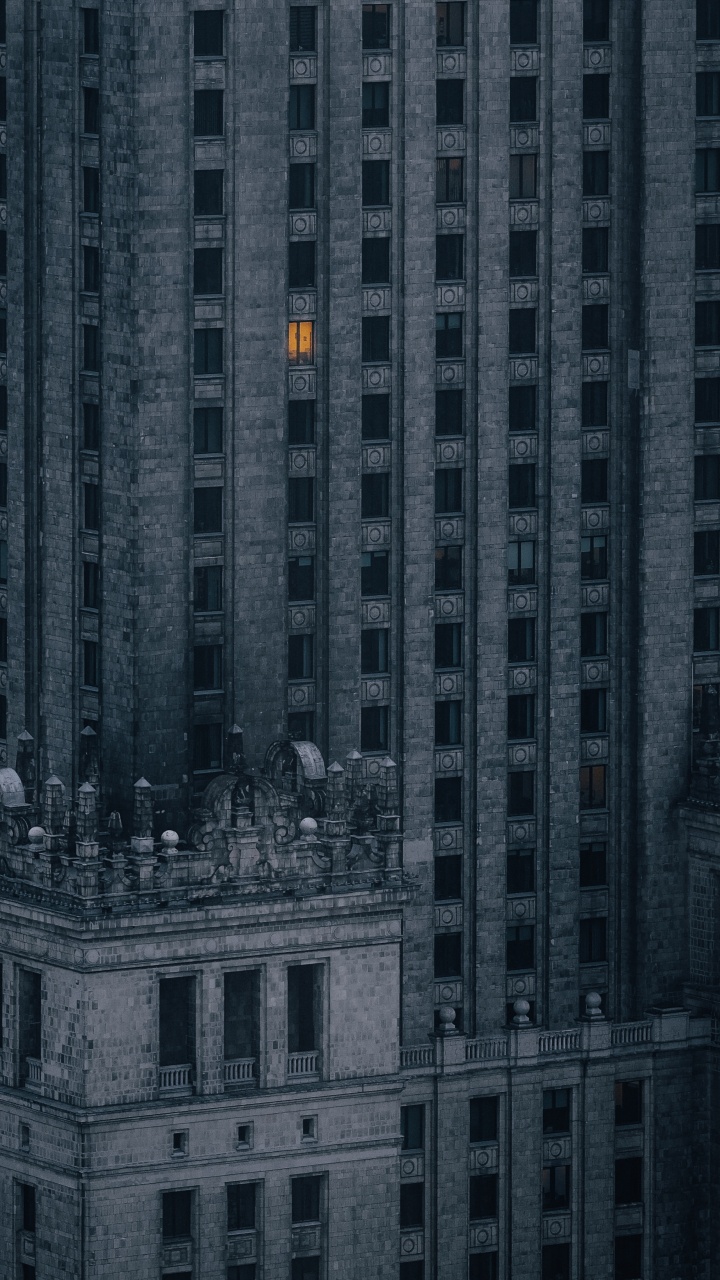 Обои здание, ориентир, фасад, Дворец культуры и науки, архитектура в разрешении 720x1280