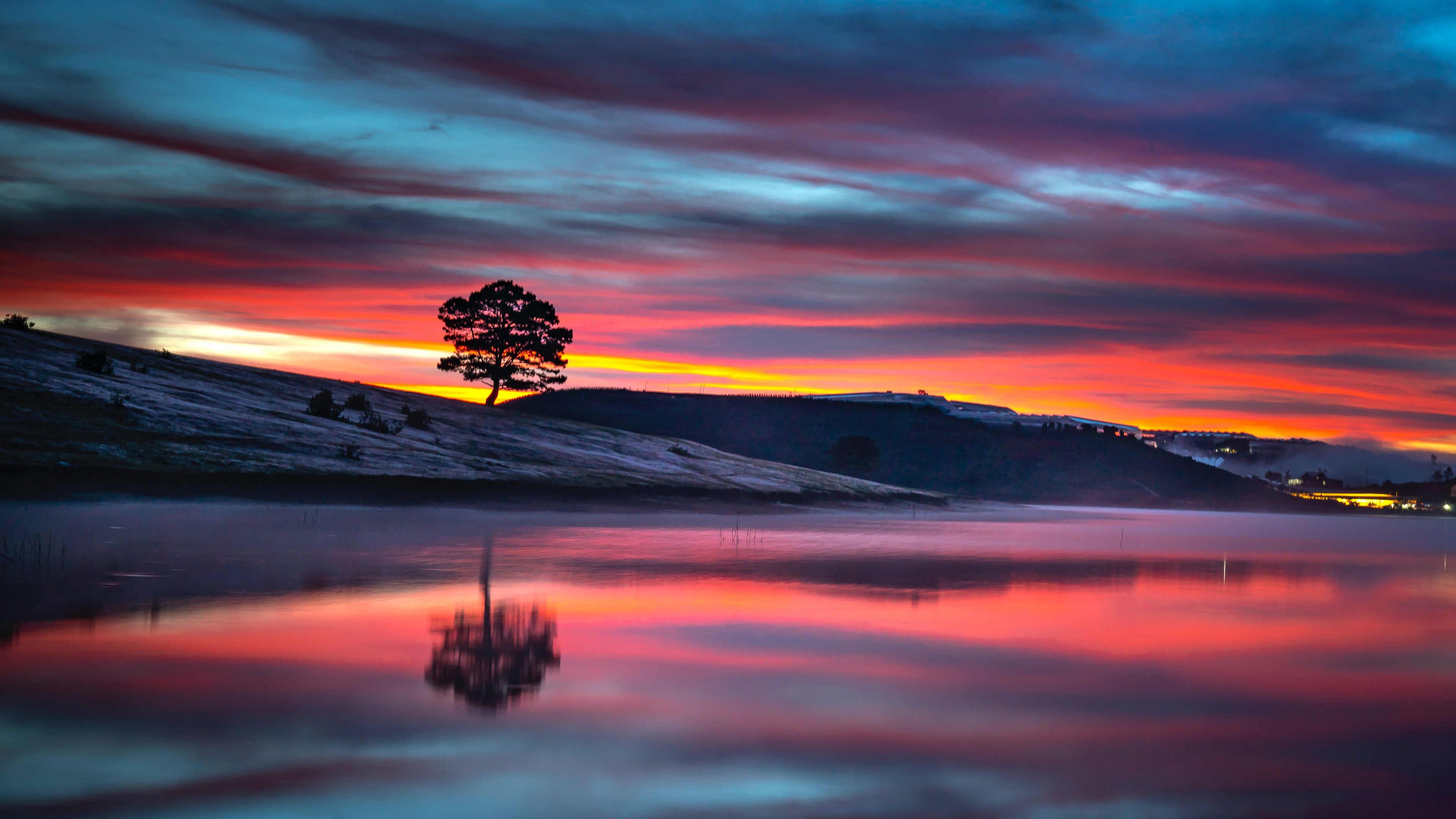 Обои голубая вода хоспис, облако, вода, атмосфера, природный ландшафт в разрешении 3840x2160