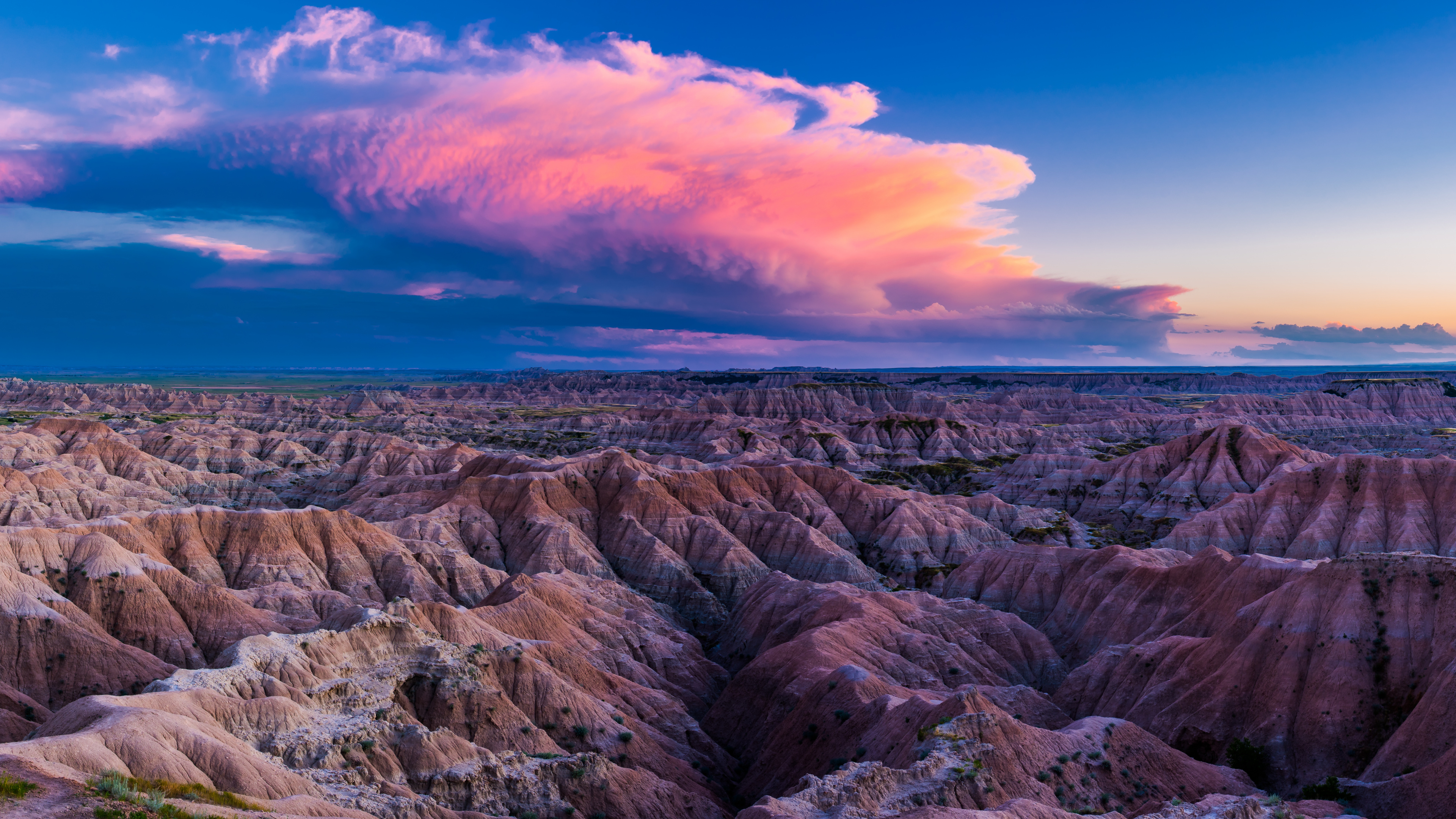 Обои национальный парк бедленд, йосемитский национальный парк, национальный парк, парк, бесплодные земли в разрешении 3840x2160
