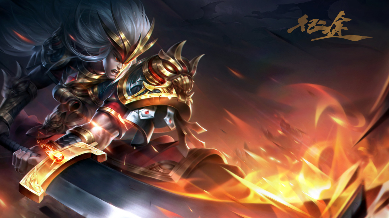 Обои произведение искусства, цифровое искусство, арт, артист, игры в разрешении 1366x768