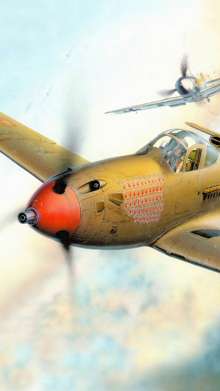 Обои самолеты, авиация, самолет, пропеллер, военный самолет в разрешении 720x1280