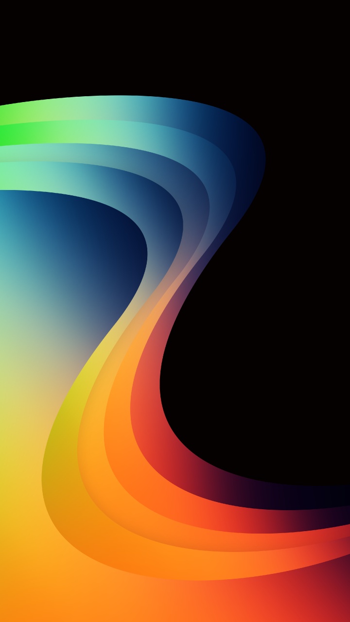 Обои Оранжевый цвет, геометрия, математика, лазурный, арт в разрешении 720x1280