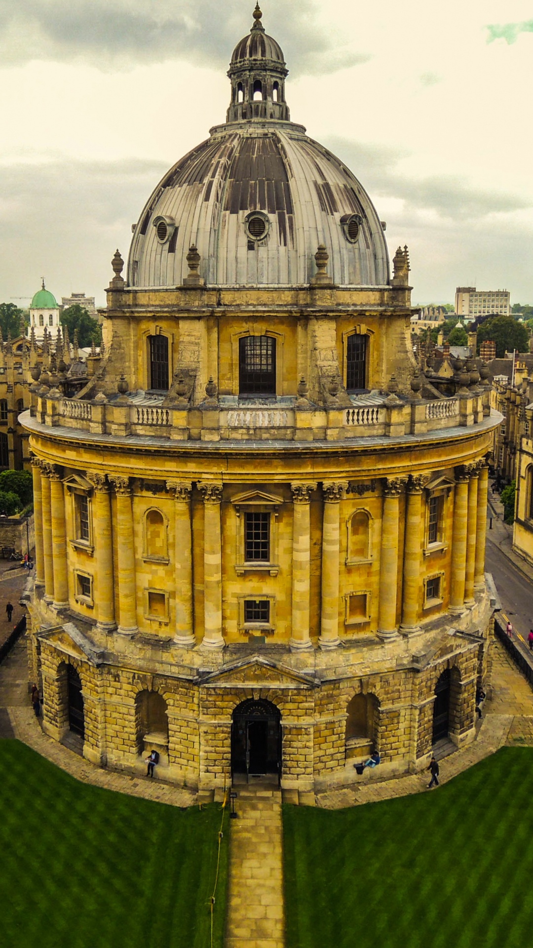 Обои Камера Редклифф, Бодлианская Библиотека, ориентир, архитектура, городской район в разрешении 1080x1920