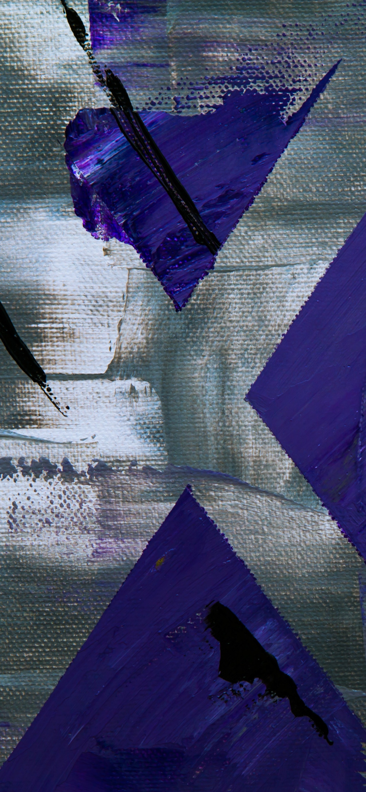 Обои холст, живопись, абстрактное искусство, арт, масляная краска в разрешении 1242x2688