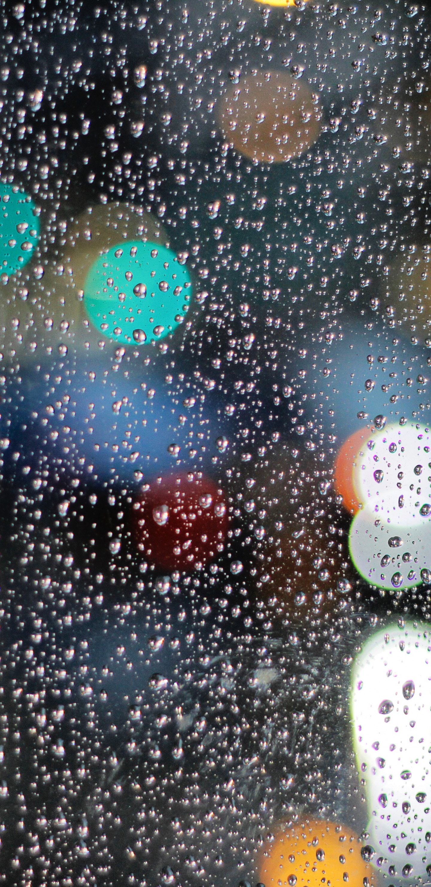 Обои дождь, боке, осаждение, космос, падение в разрешении 1440x2960