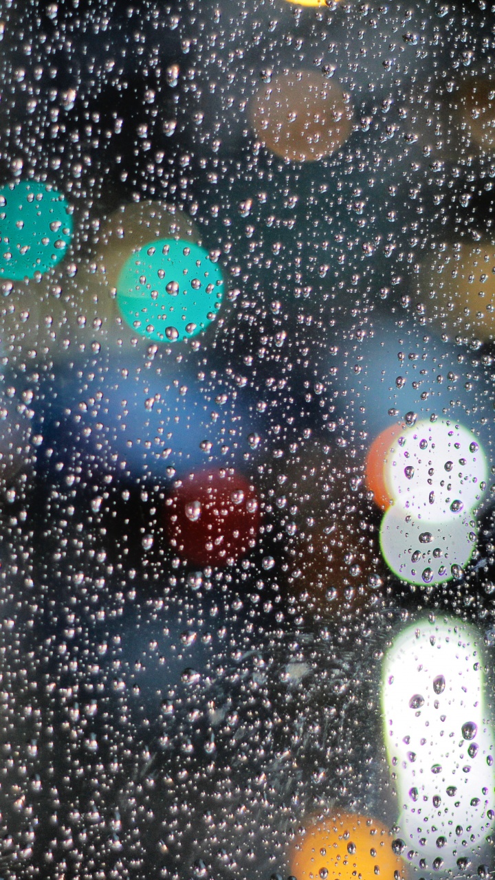 Обои дождь, боке, осаждение, космос, падение в разрешении 720x1280